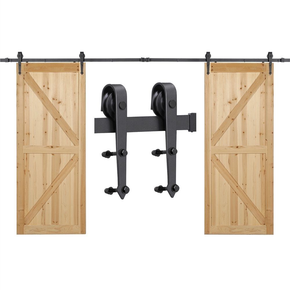 Yaheetech Schiebetür, 366 cm Schiebetürsystem, Laufschiene günstig online kaufen