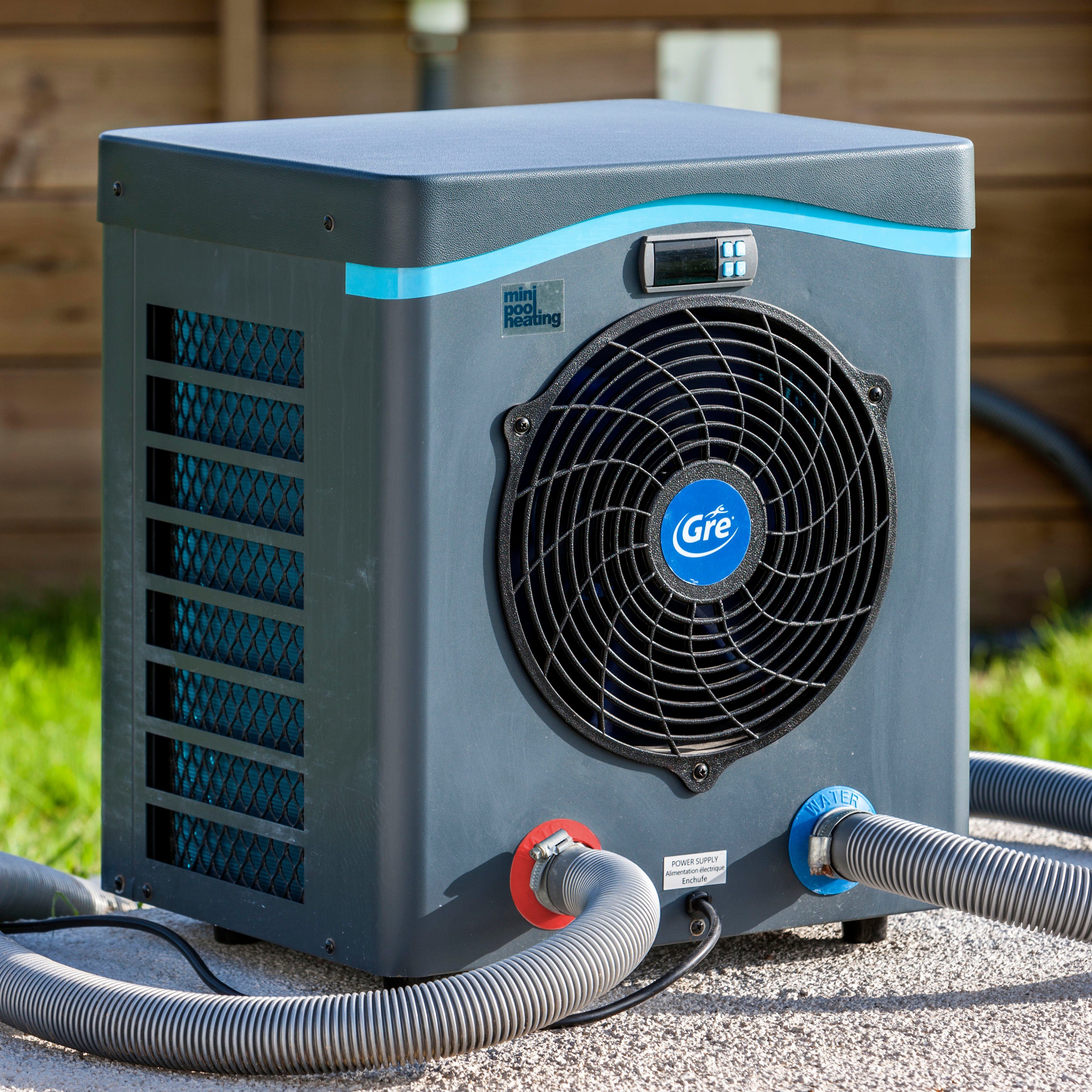 Gre Pool-Wärmepumpe HPM40, Mini-Wärmepumpe für oberirdische Pools bis 40 m³