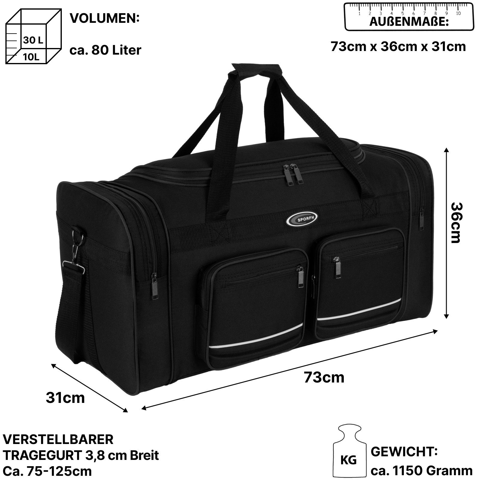 EAAKIE Sporttasche Sporttasche Saunatasche Reisetasche Fitnesstasche Damen Herren Kinder
