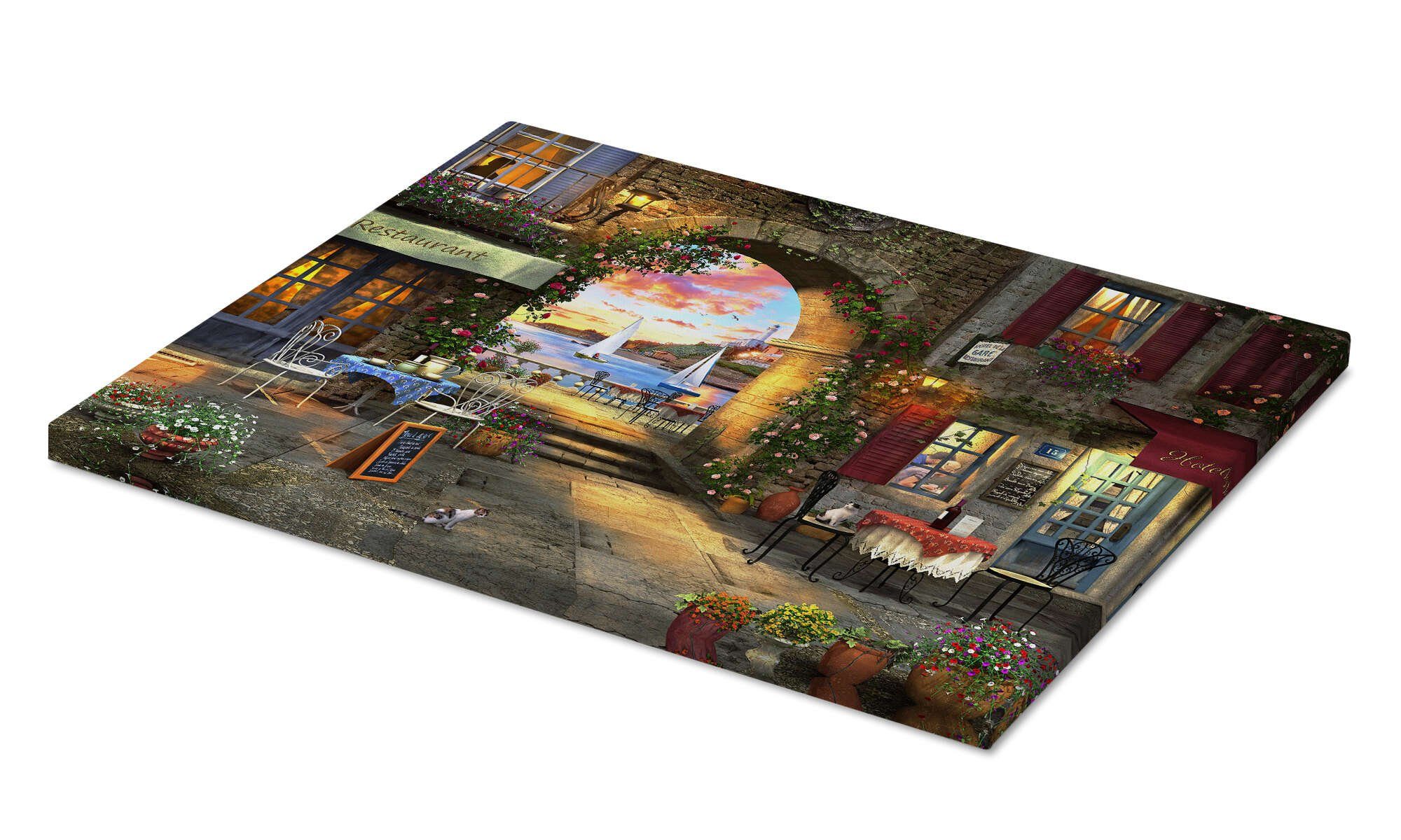 Posterlounge Wandbild Mediterraner Abend, Dominic Davison, erhältlich als Poster, Leinwandbild, Wandsticker oder Acrylglasbild