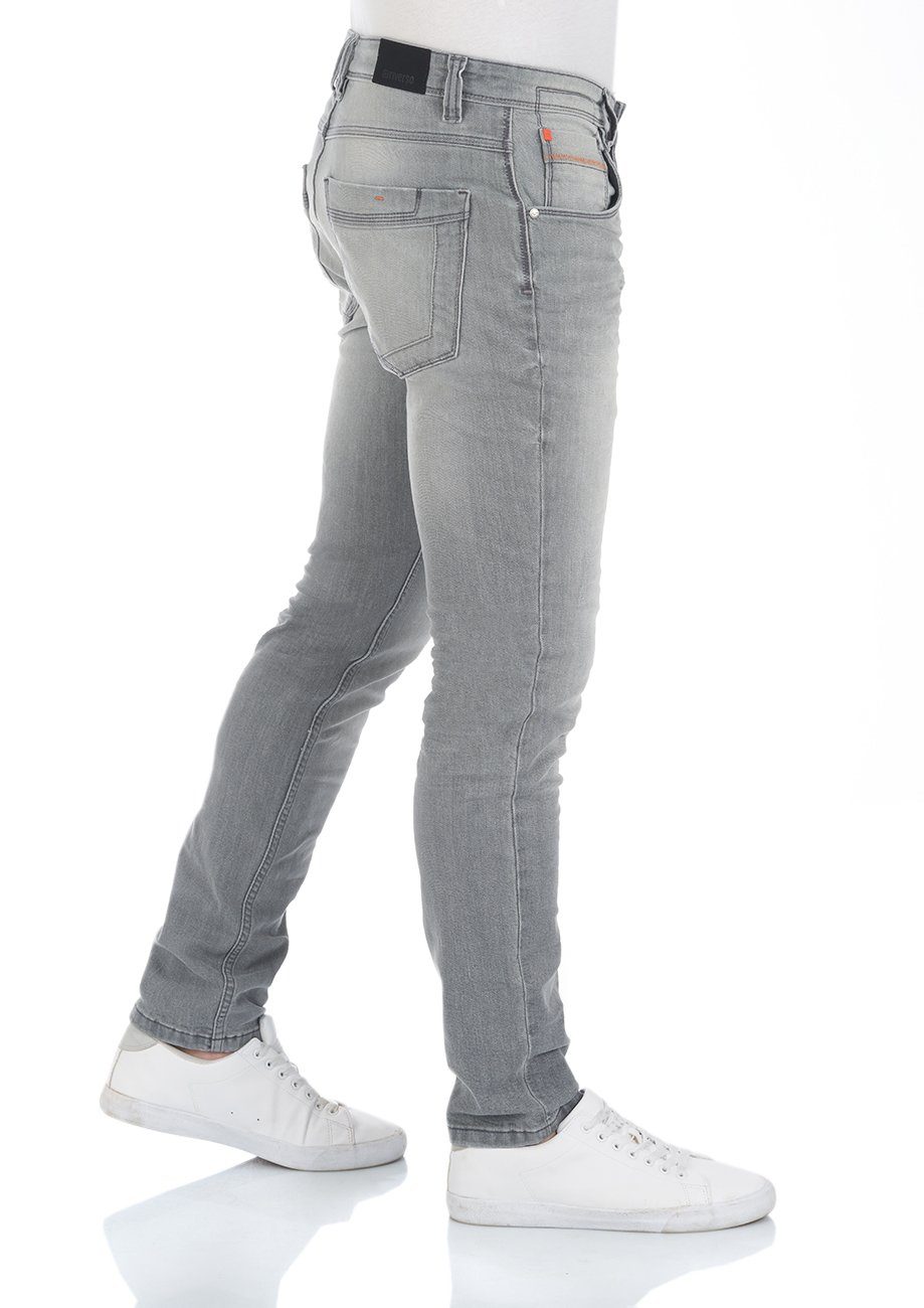 Grey Herren Slim Fit RIVCaspar Denim Hose Jeanshose Denim Stretch Slim-fit-Jeans (G104) mit riverso