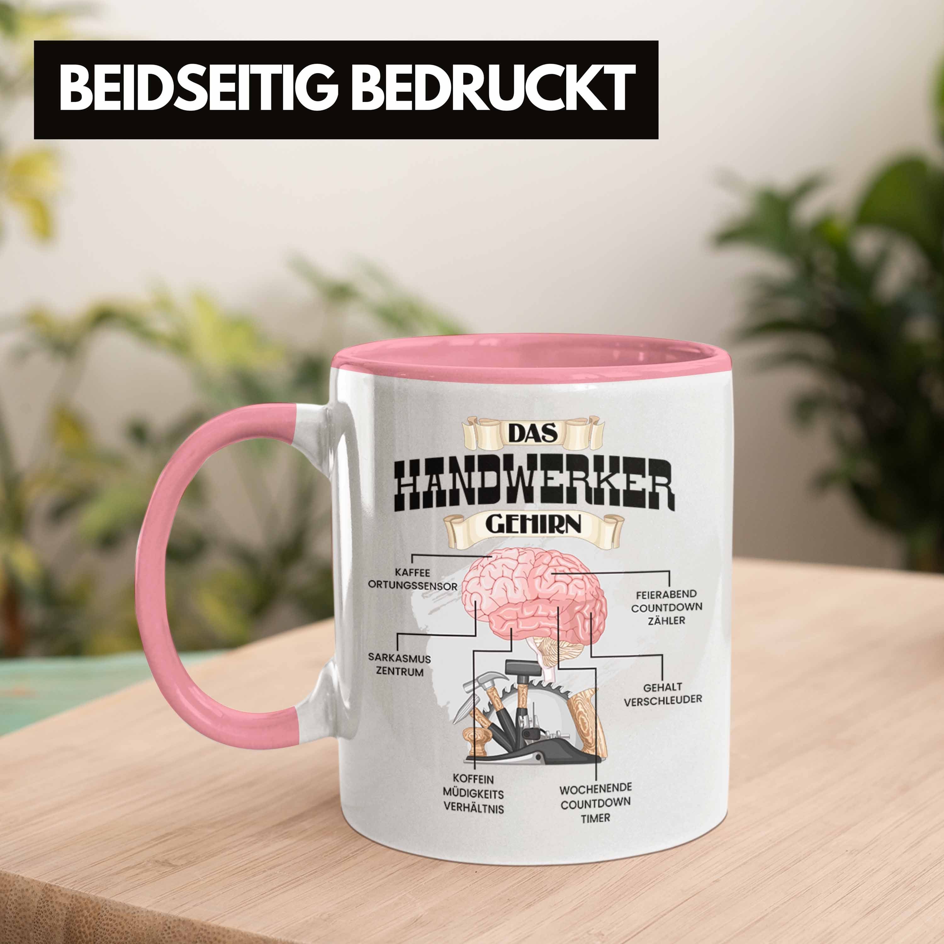 Mechan - Lustiges Tasse Trendation für Geschenk Rosa Trendation Hausmeister Handwerker Tasse
