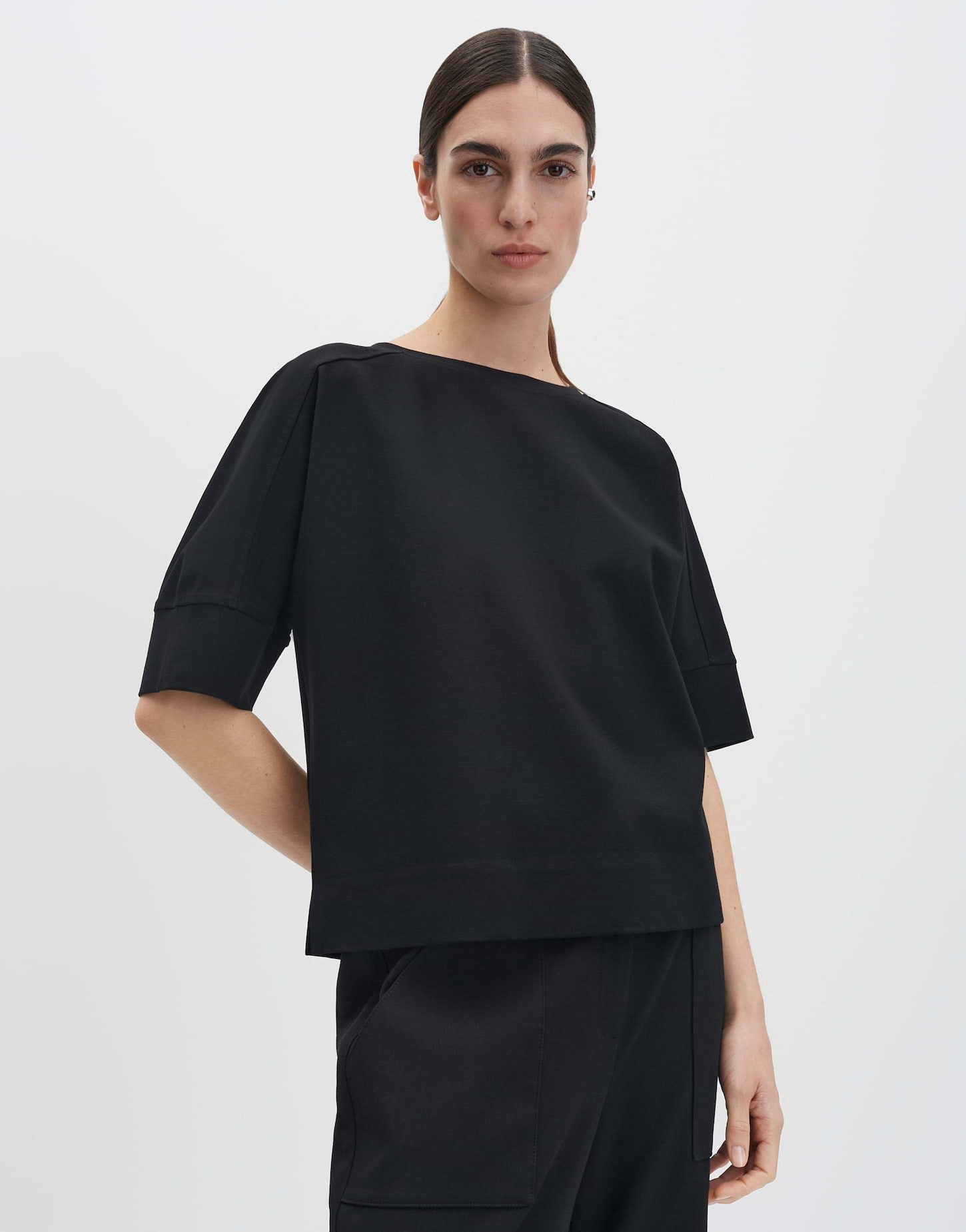 someday Sweatshirt URESAH Loose aus ECOVERO™ Viskosemix gerader Schnitt, leicht elastischer Stoff