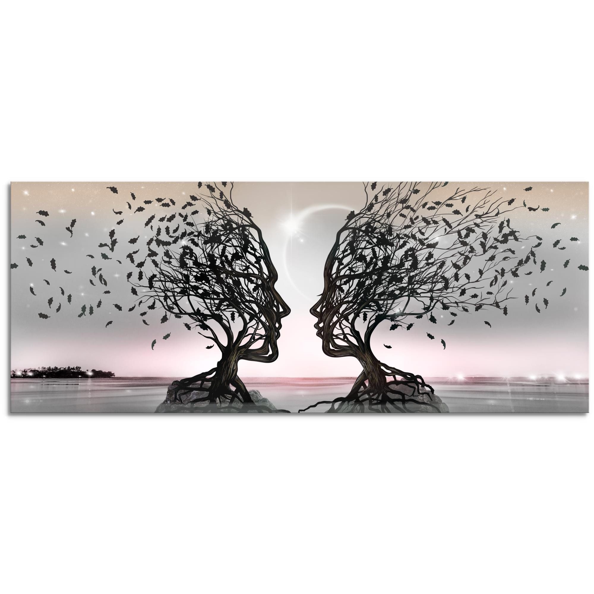 Runa Art Wandbild Liebespaar Abstrakt Bild Wohnzimmer Schlafzimmer Deko 100 günstig online kaufen