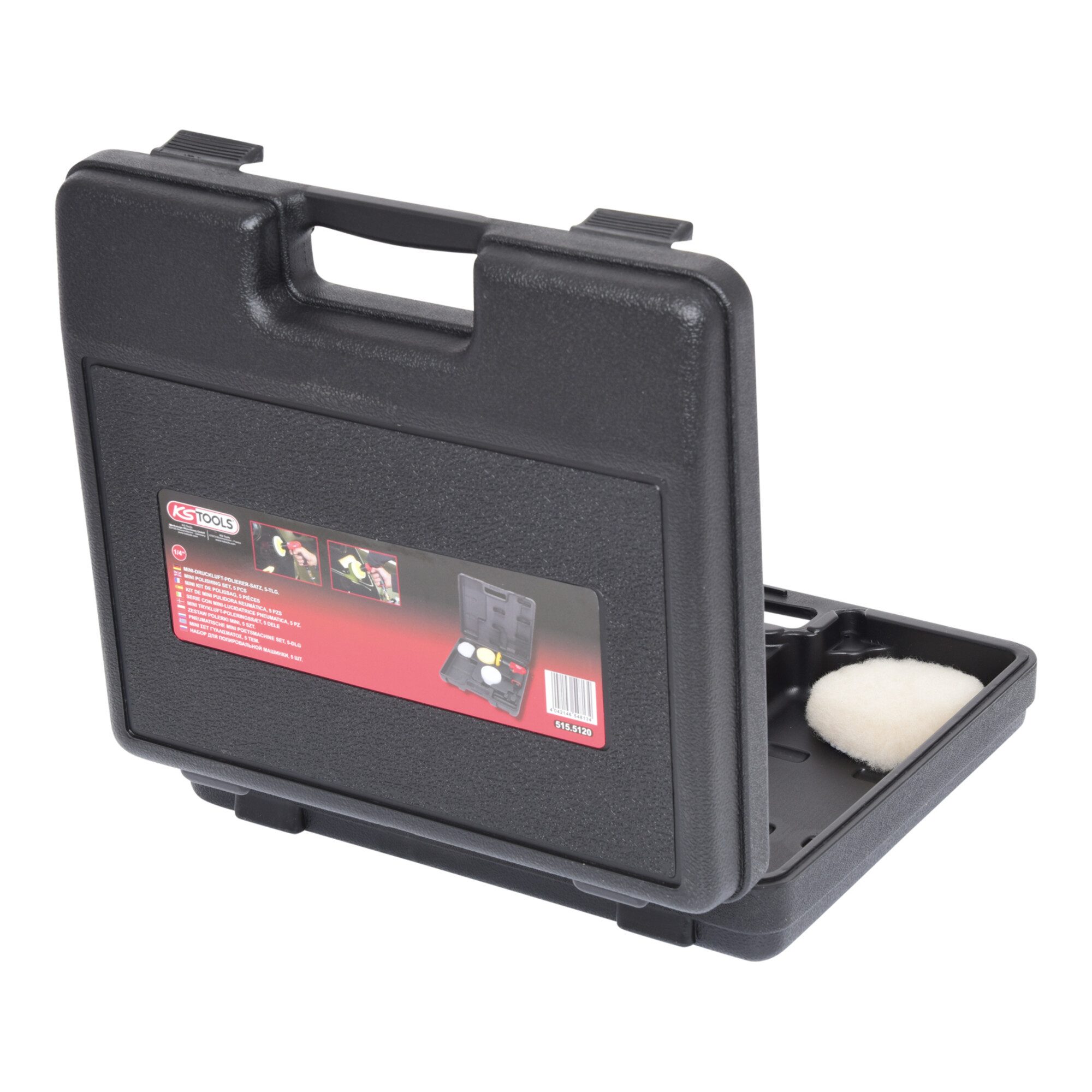 KS Tools Doppelschleifer KS Tools 1/4" Mini-Druckluft-Polierer-Satz 5-tlg.