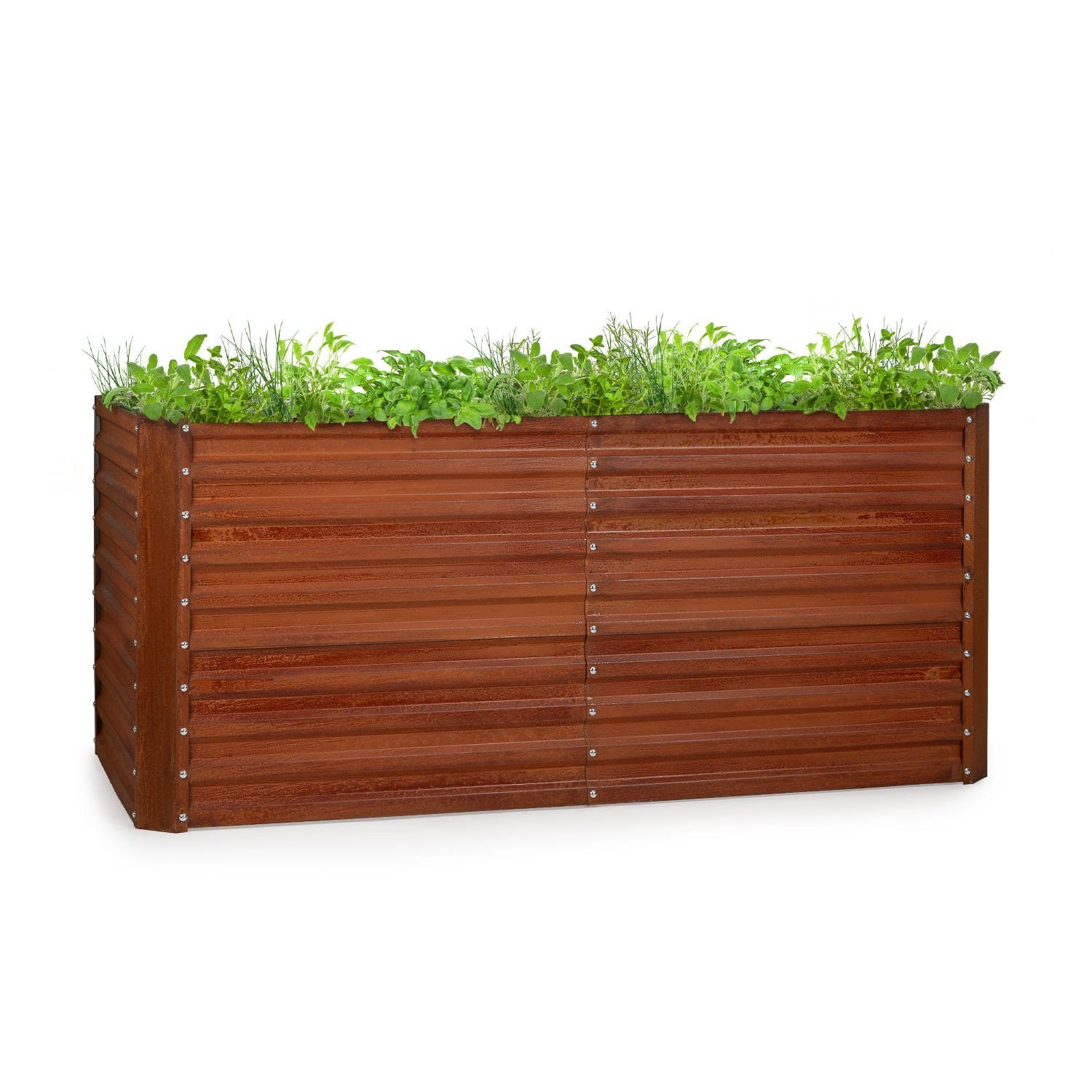 blumfeldt Hochbeet Rust Grow Hochbeet, Pflanzkübel Outdoor Balkon außen groß Metall Garten