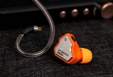 LINSOUL 7Hz Salnotes Zero HiFi 10 mm dynamischerTreibermitMetallverbundmembran In-Ear-Kopfhörer (Elegantes Design für komfortables Tragen und hochwertige Hörerlebnisse., Edelstahl-Frontplatte, abnehmbares 2-poliges OFC-Kabel)