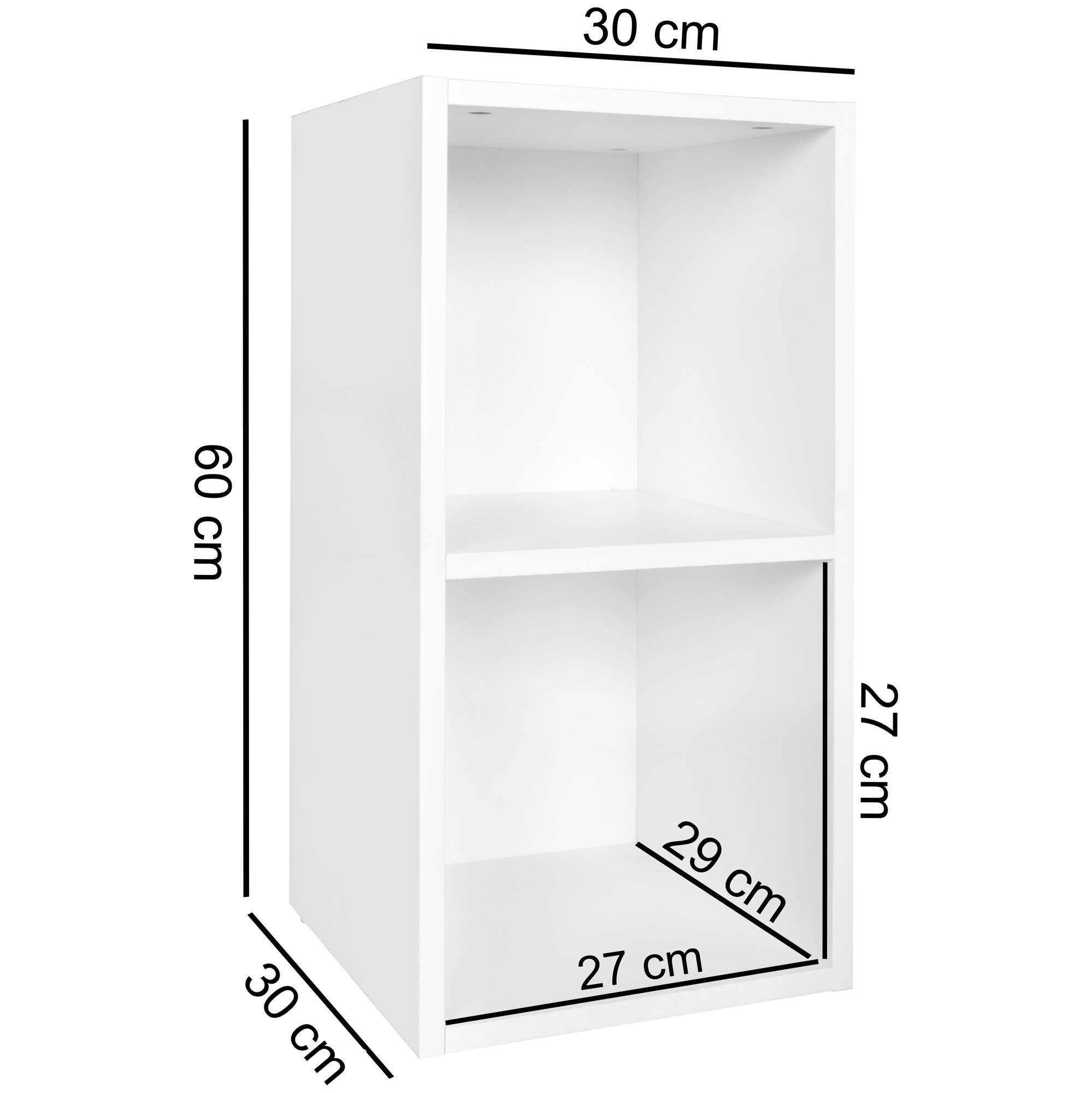 FINEBUY Standregal SuVa10241_1, 30x60x30 cm Modern günstig online kaufen