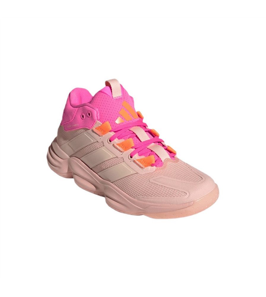 adidas Performance Hallen-Indoorschuhe Courtstabil (Basketball) hellorange/pink Damen Squashschuh