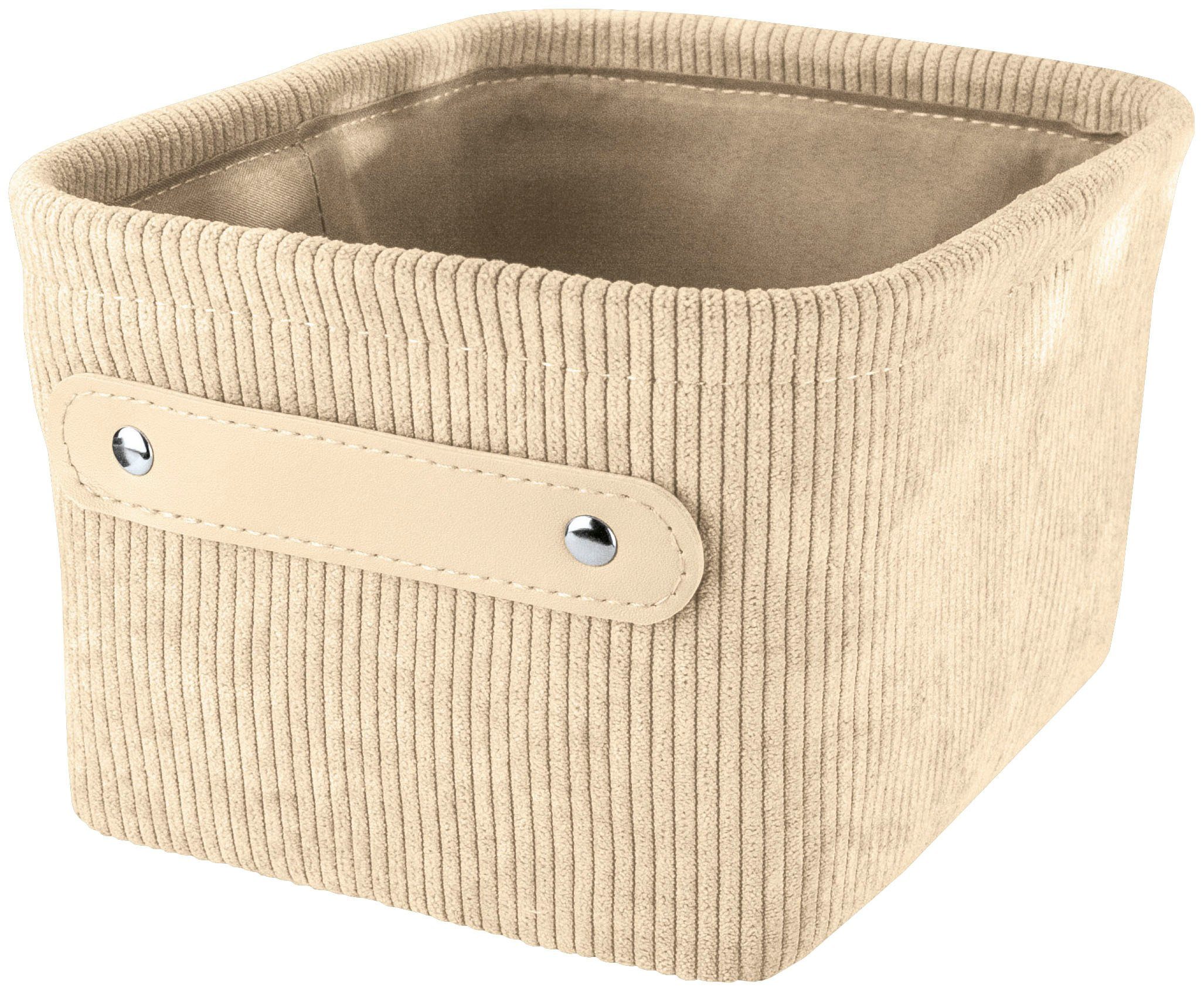 beige Kleine Bedford Aufbewahrungskorb Wolke