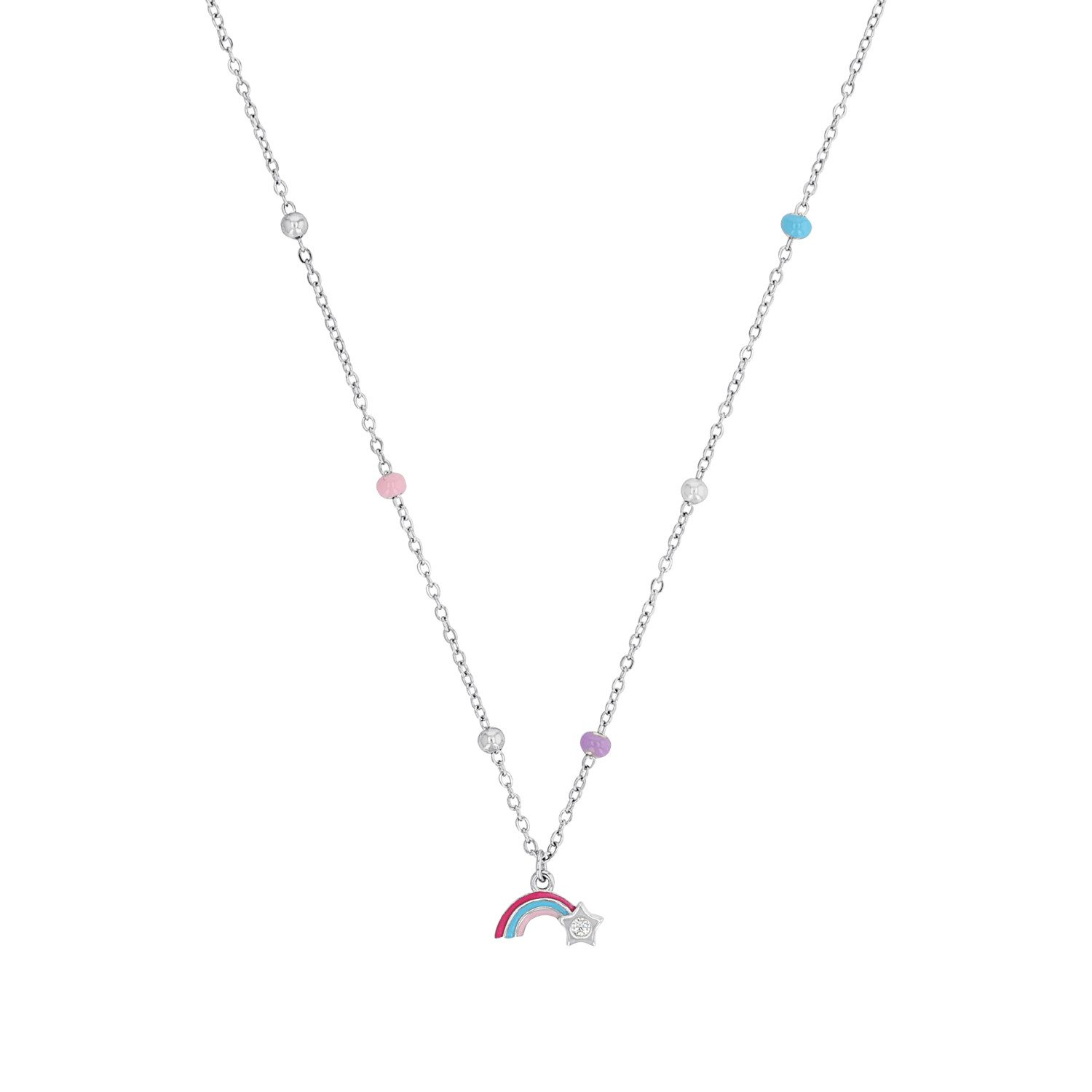 Prinzessin Lillifee Kette mit Anhänger Sternschnuppe-Motiv, mit Zirkonia (synth)