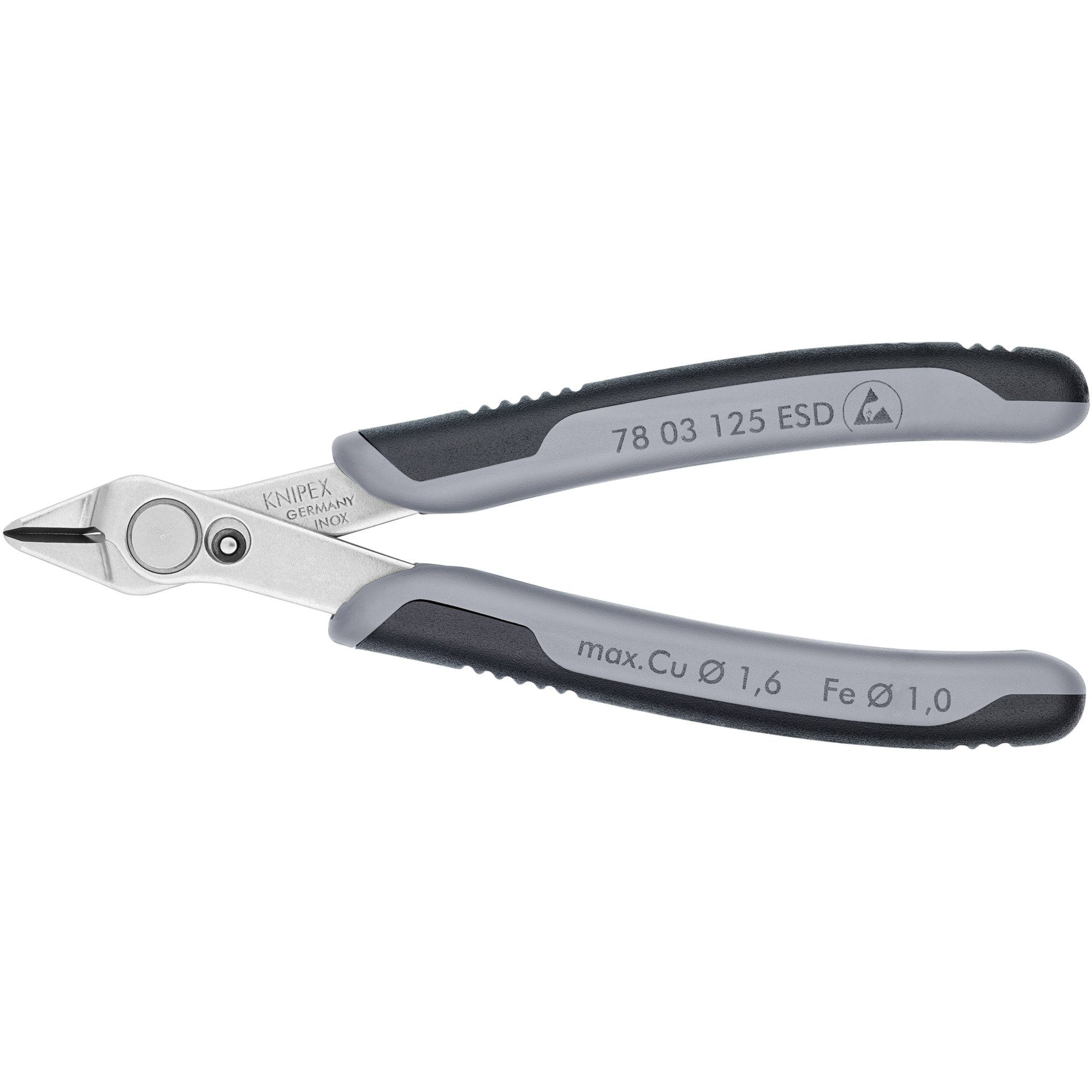 Knipex Elektro-Installationszange KNIPEX Electronic Super Knips ESD, 78 03 125 ESD