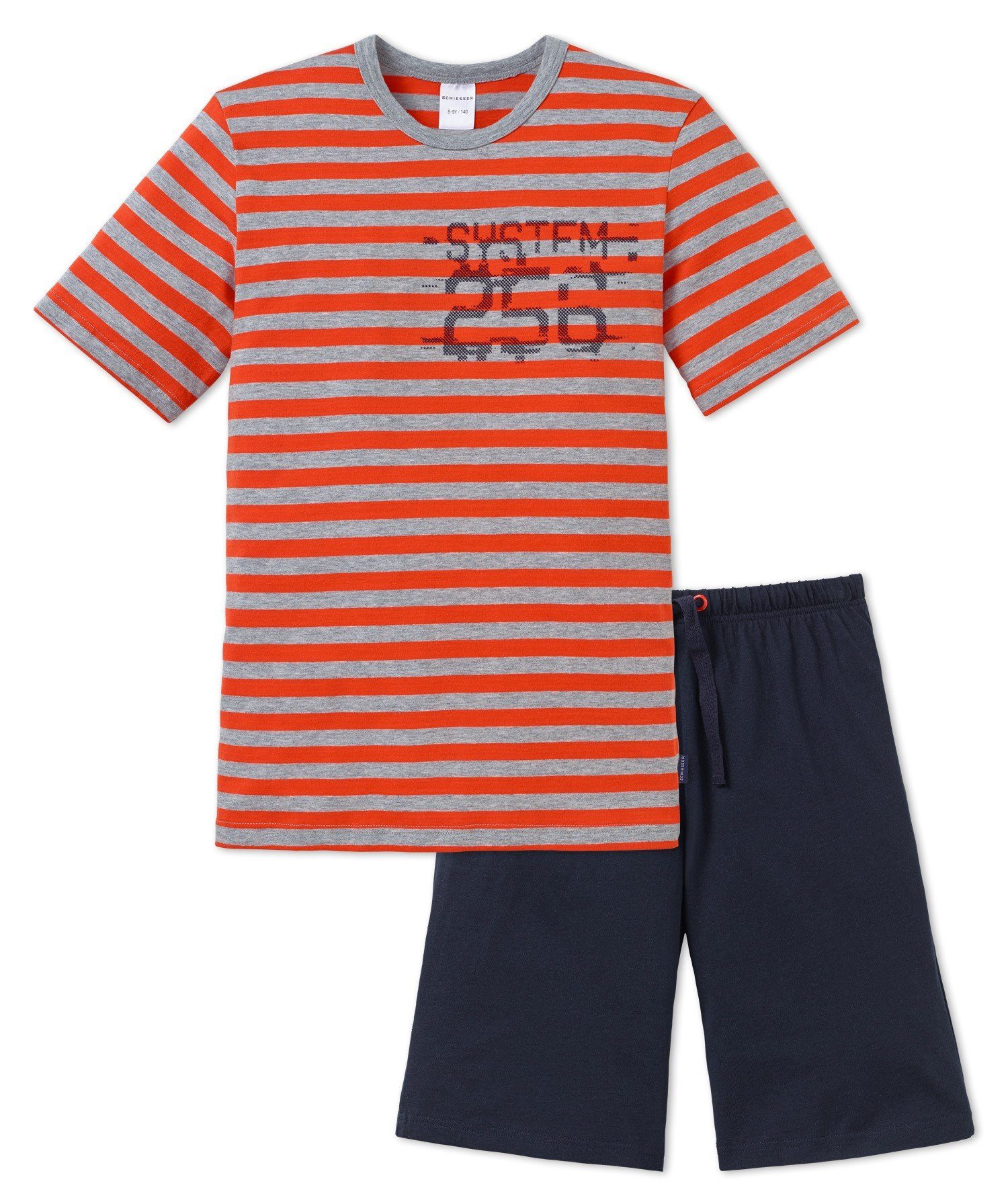 Schlafanzug Single Kurzarm, Jersey Set) Schiesser Active Jungen (Set, Speed kurz, Schlafanzug