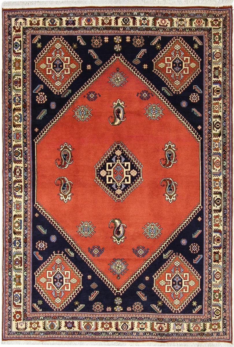 Orientteppich Ghashghai 167x244 Handgeknüpfter Orientteppich / Perserteppich, Nain Trading, rechteckig, Höhe: 12 mm