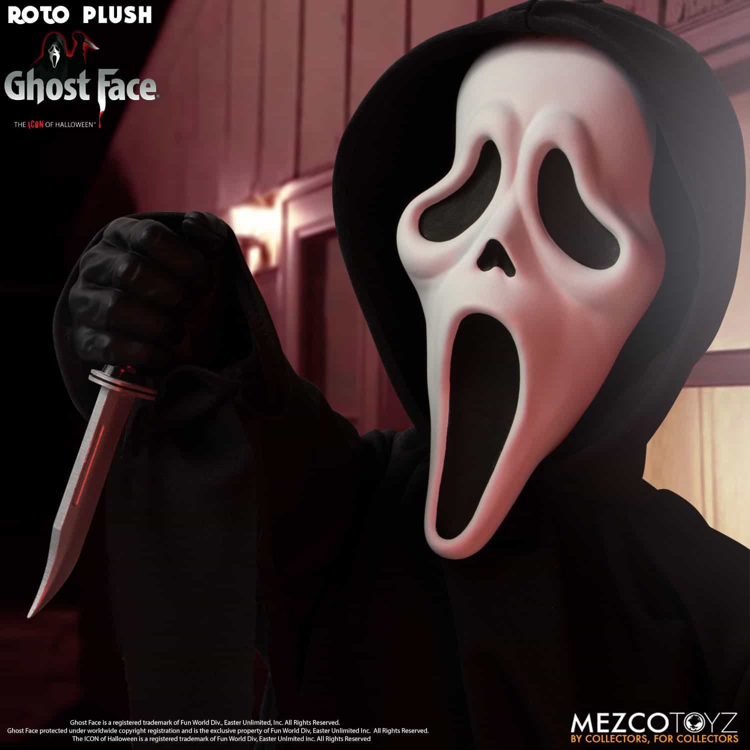 Scream Face Actionfigur Puppe Roto MEZCO Ghost MDS 18 Plush