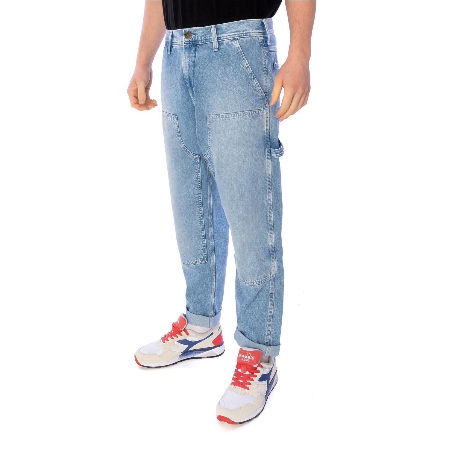 Lee® Loose-fit-Jeans Jeans Lee Pannelled Carpenter glacier (1-tlg) Hammerschlaufentasche