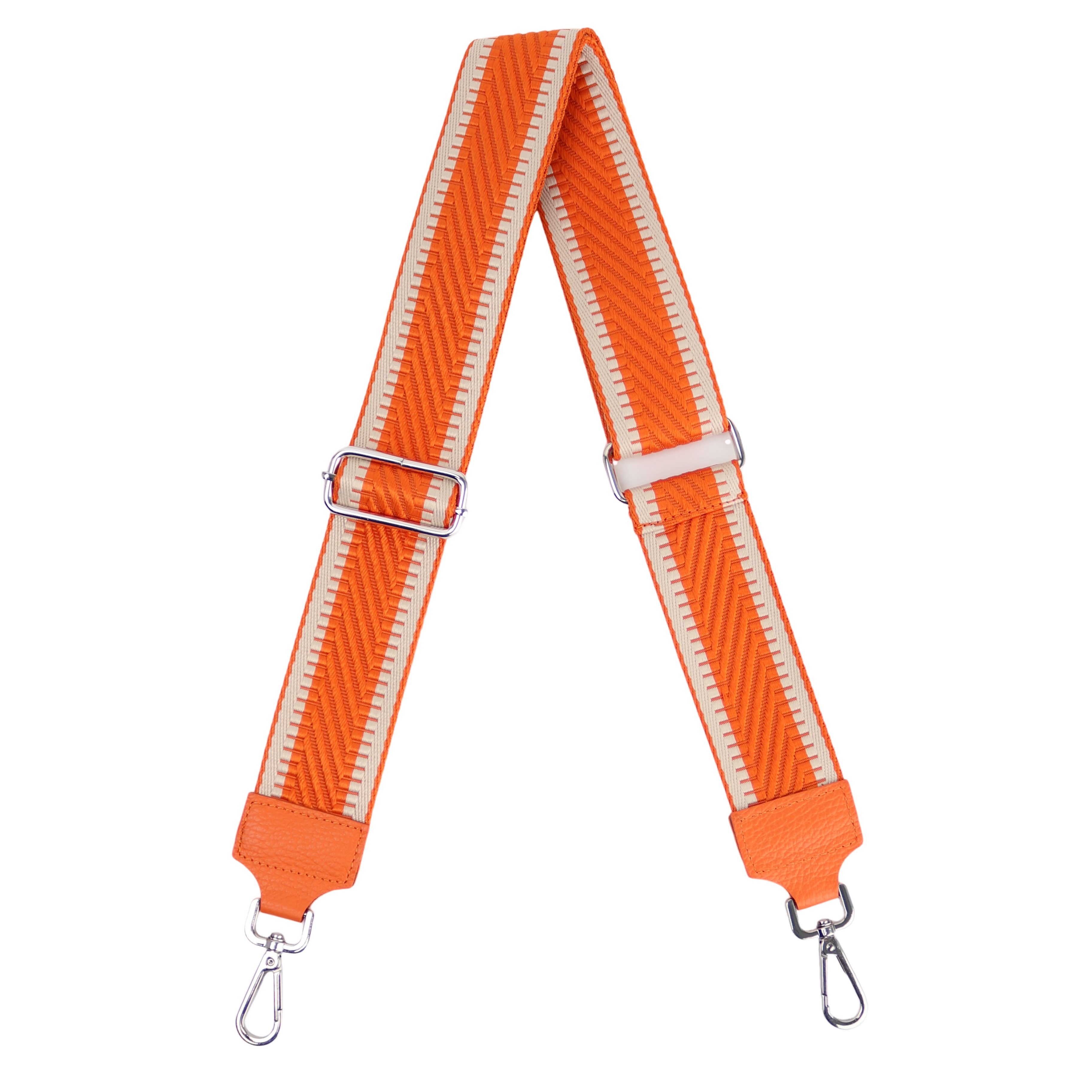MIRROSI Schulterriemen Made in Italy aus Echtleder Schultergurt für Tasche zum Wechseln (Farben in: Rosa,Rot,Babyrosa,Orange,Flieder,Weiß, 1x Taschengurt) 5cm Breit Bohemian Style