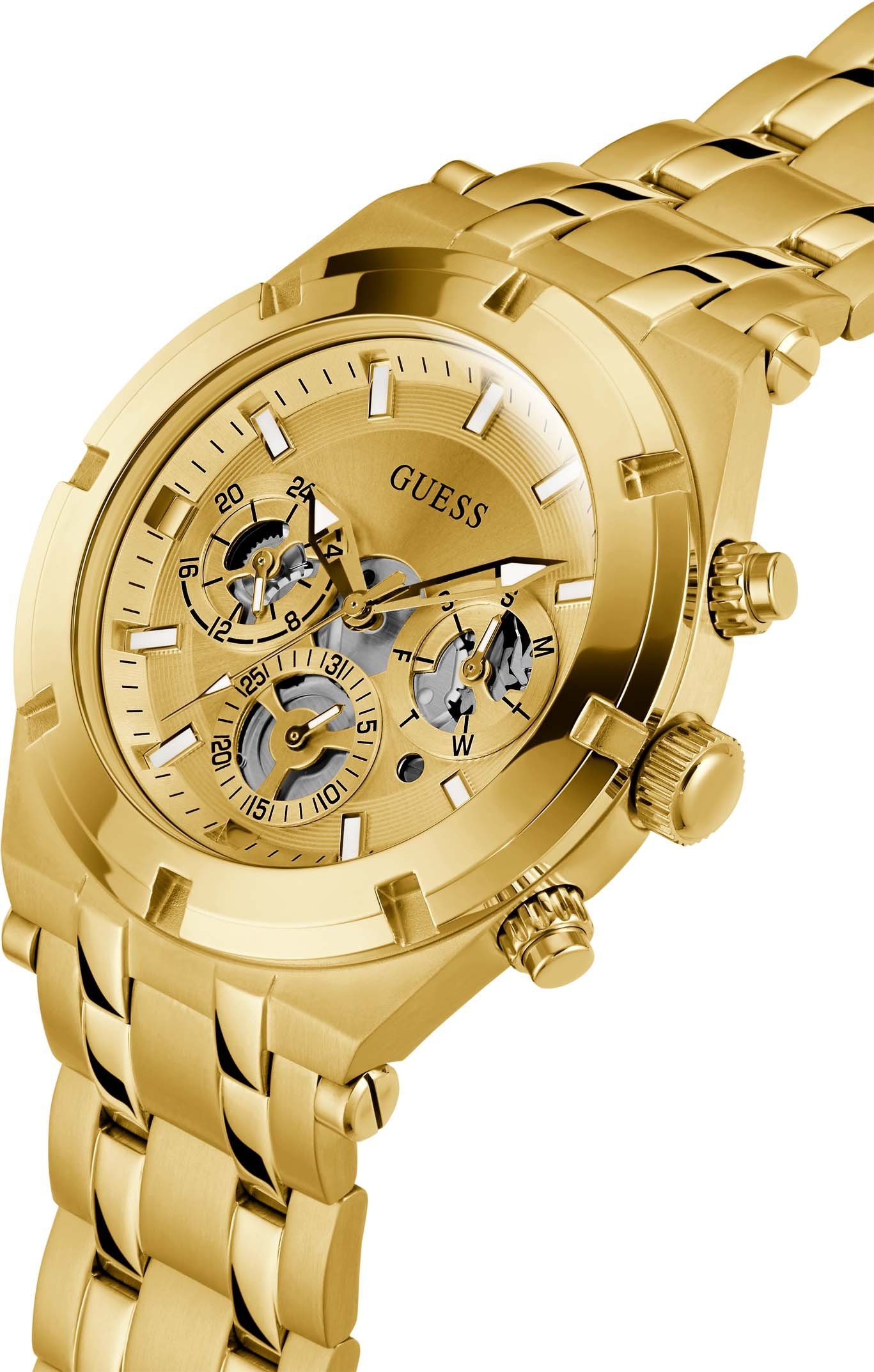 Guess Multifunktionsuhr CONTINENTAL GW0260G4, Armbanduhr, Quarzuhr, Herrenuhr