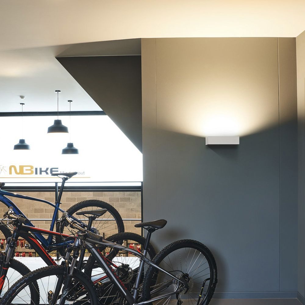 SLV Wandleuchte LED Wandaufbauleuchte Shell in Weiß 54W 5600lm 286mm, LED