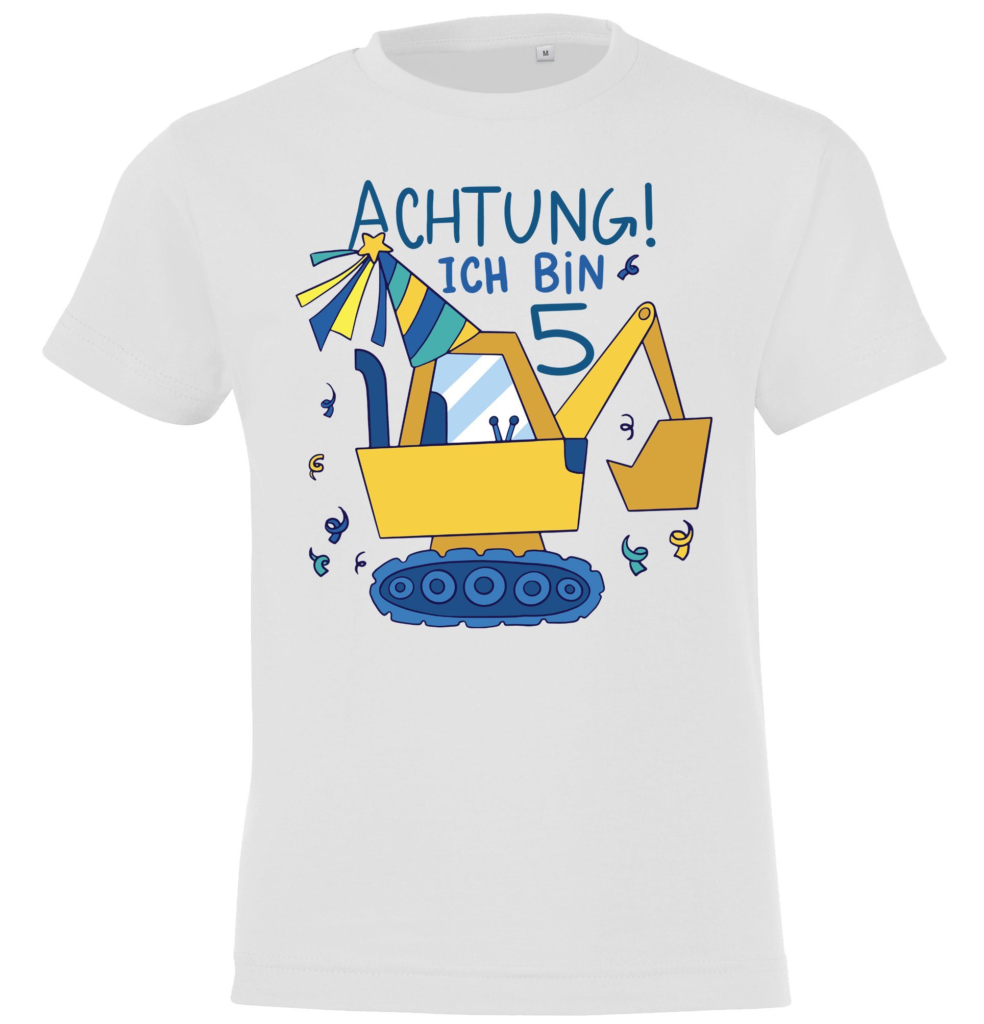 T-Shirt ACHTUNG ICH BIN 5 Kinder Shirt