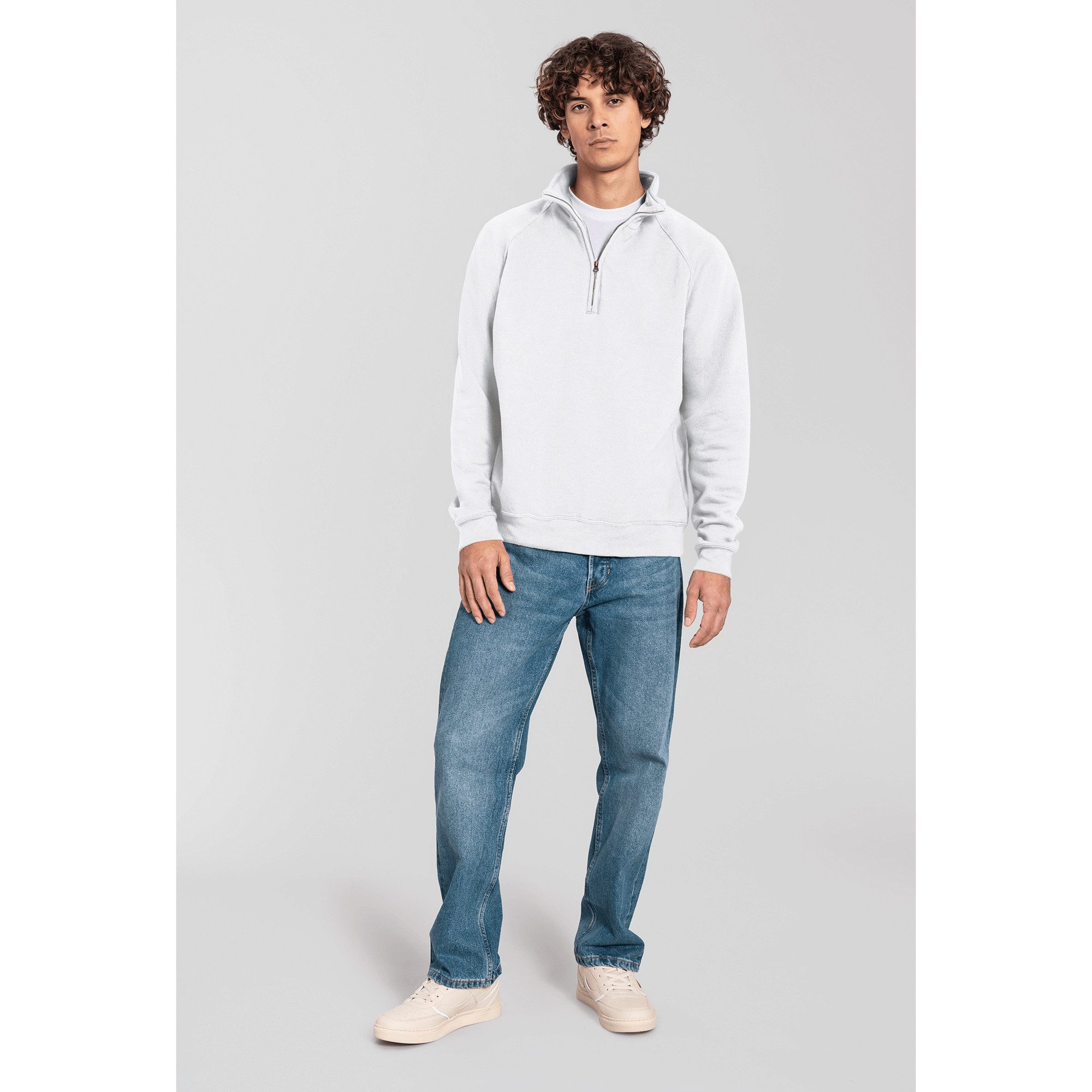 Fruit of the Loom Sweatshirt Iconic Premium Zip Neck Sweat – Bild 5 von 5