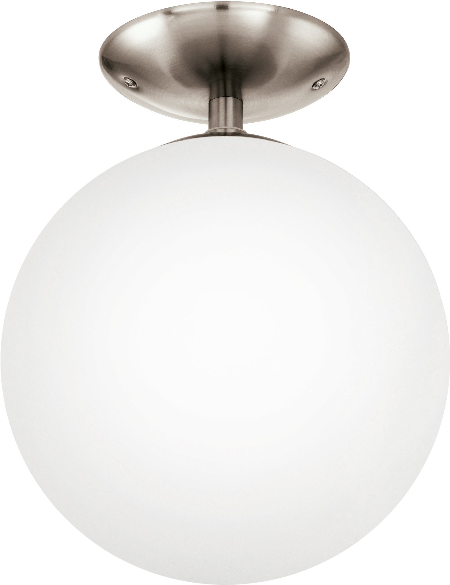 EGLO Deckenleuchte RONDO Deckenlampe, Stahl und Glas, E27, IP20, Wohnzimmer günstig online kaufen