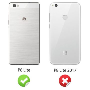 Nalia Smartphone-Hülle Huawei P8 Lite, Glitzer Hülle / Case / Cover / Schutzhülle