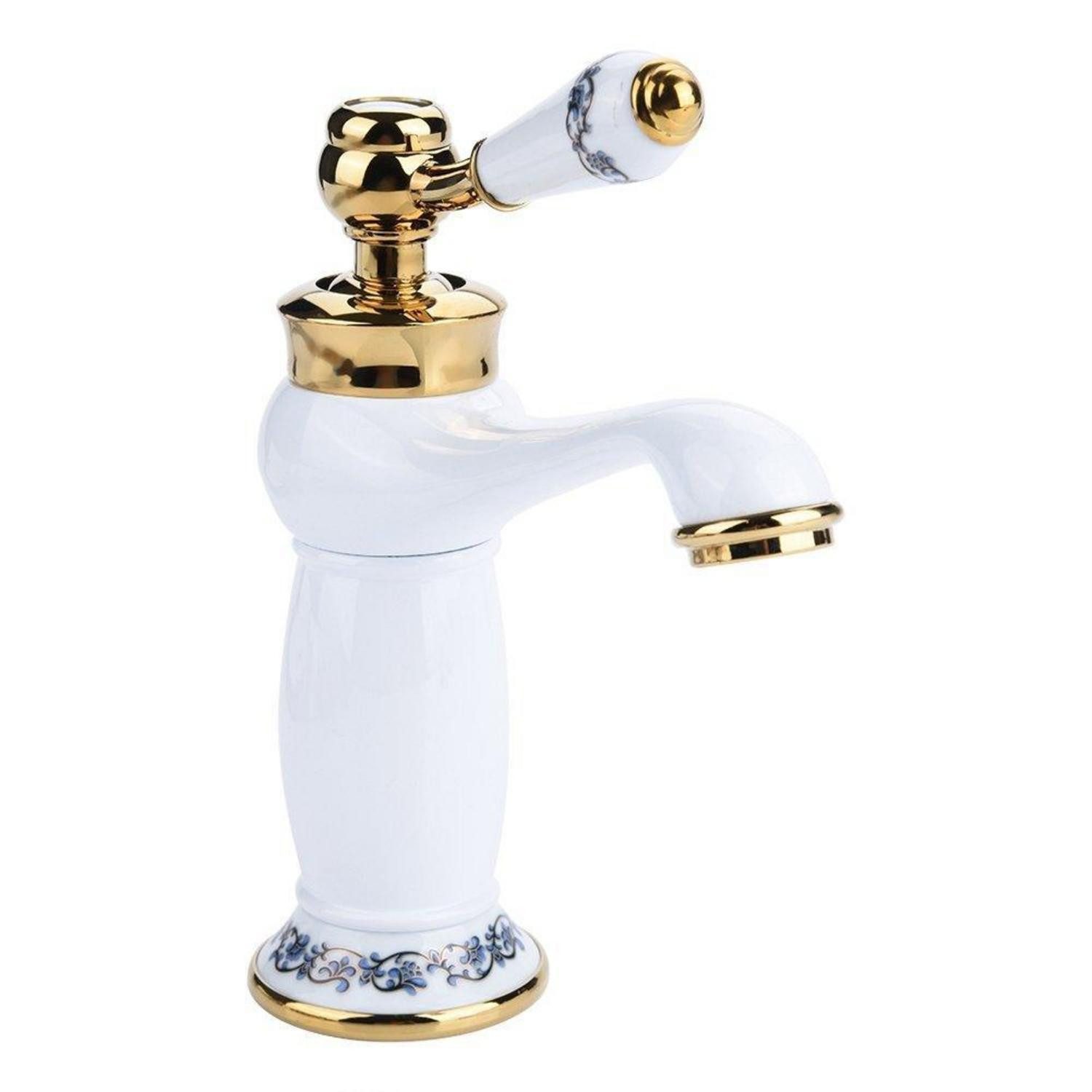 LuxusKollektion Waschtischarmatur Antike Messing Waschtischarmatur (1-St)