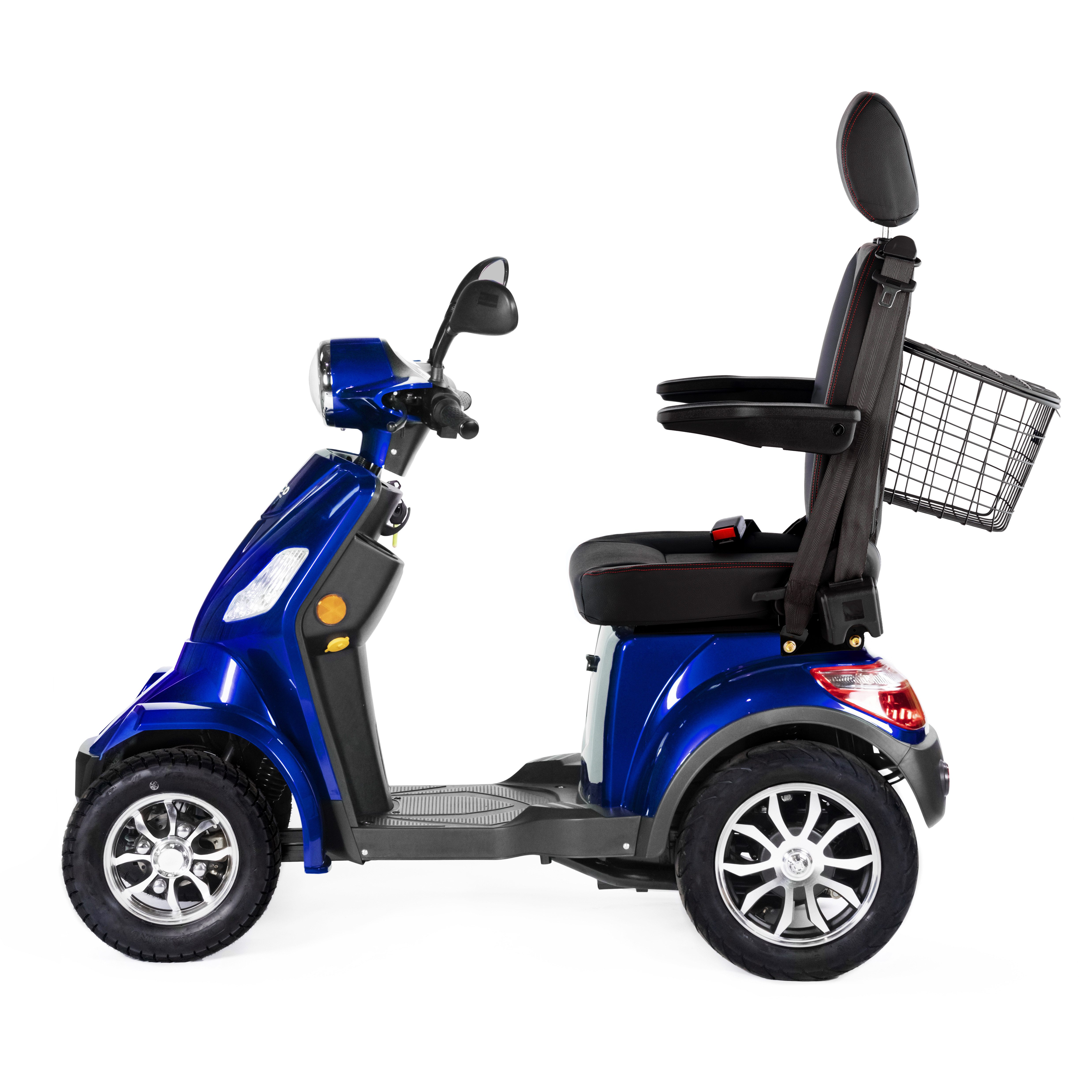 Veleco Elektromobil Faster mit Kapitänssitz - Hohe Rückenlehne - 4-Rad Seniorenmobil, 1000,00 W, 12,00 km/h, Kapitänssitz mit hoher Rückenlehne