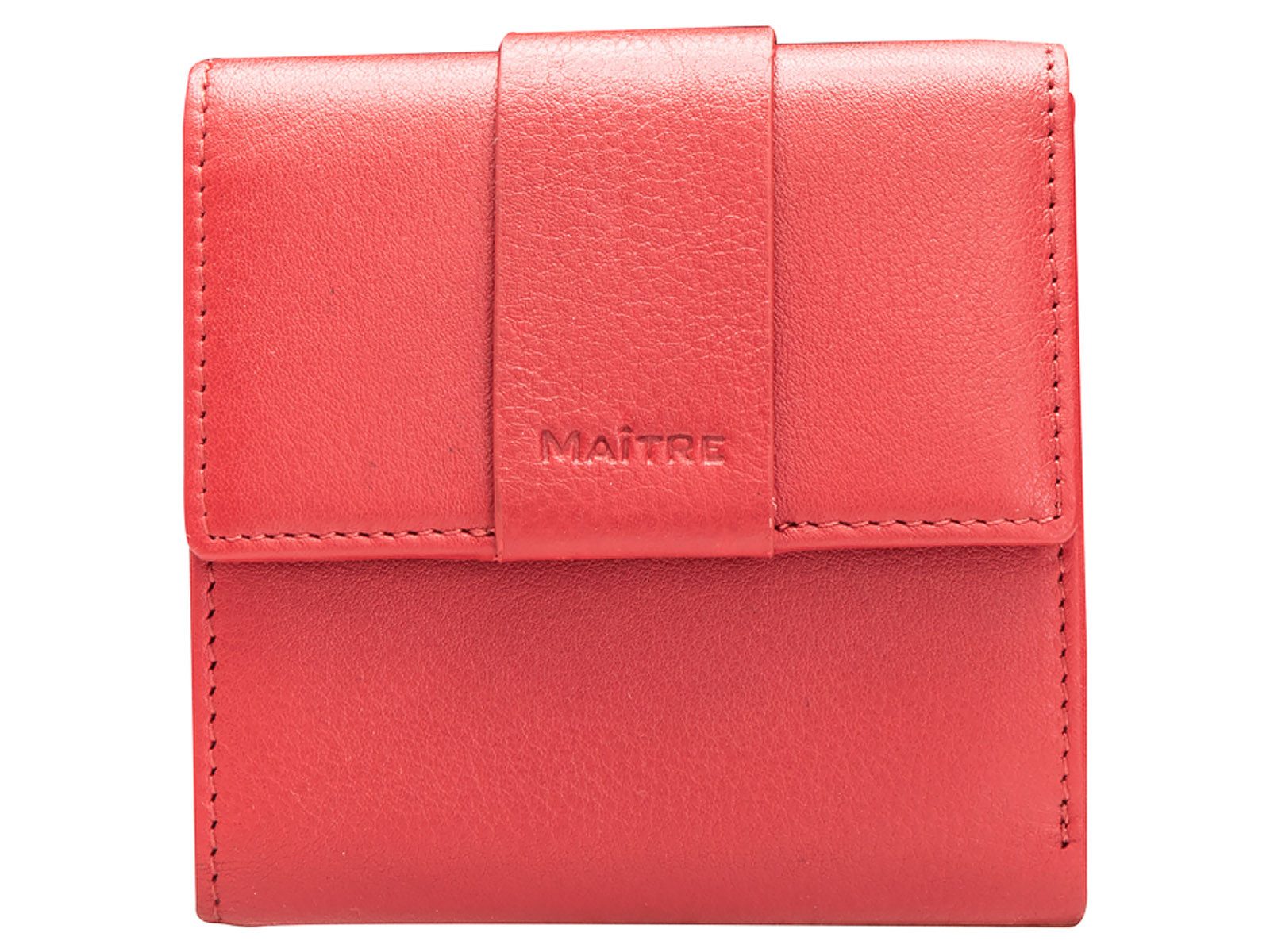 Maître Geldbörse Kirschroth Diethilde Purse Sq5F 4060001413 Portmonnaie Leather Wallet (Stück, 1-tlg., 1), Kirschroth Diethilde