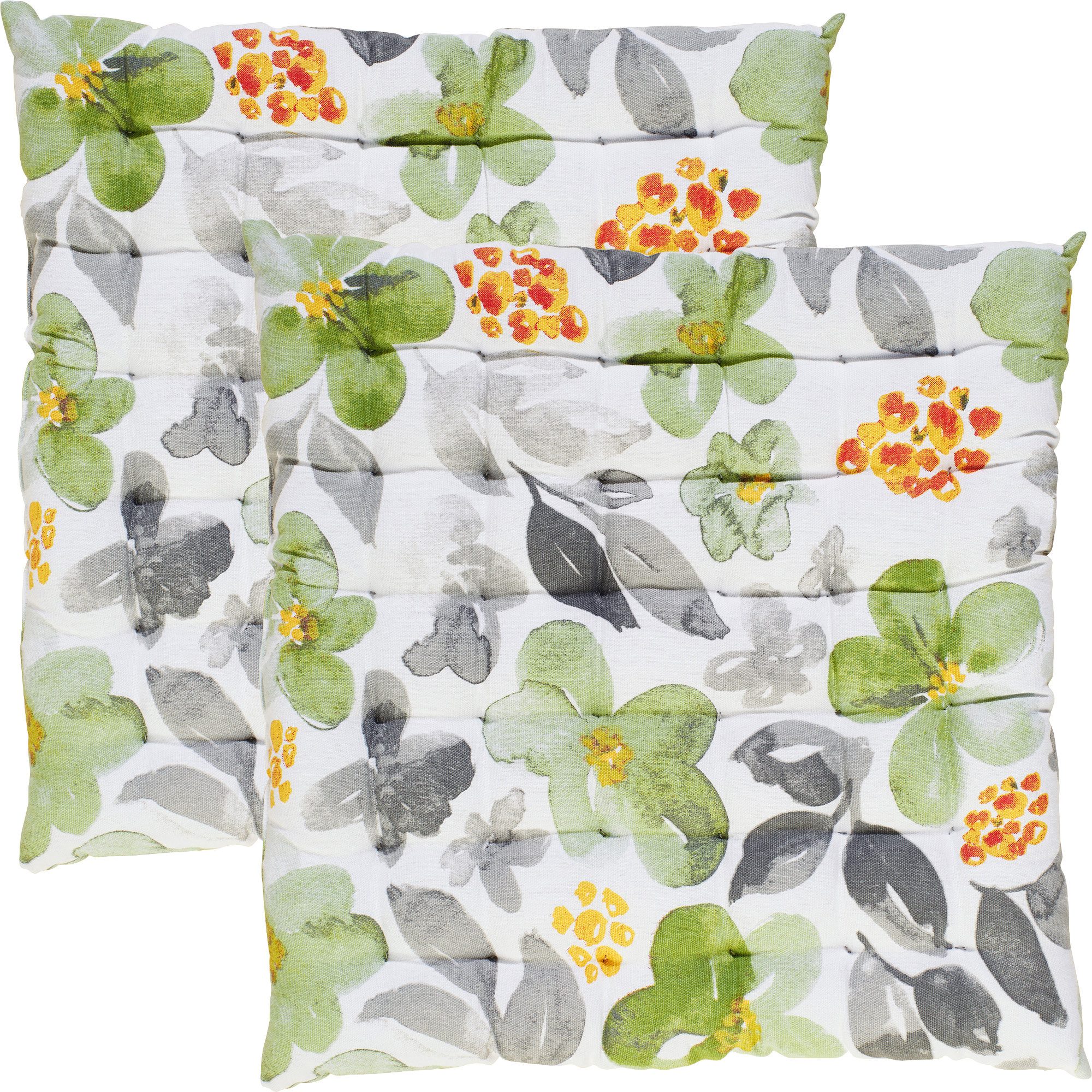 REDBEST Stuhlkissen Stuhlkissen 2er-Pack, Blumen