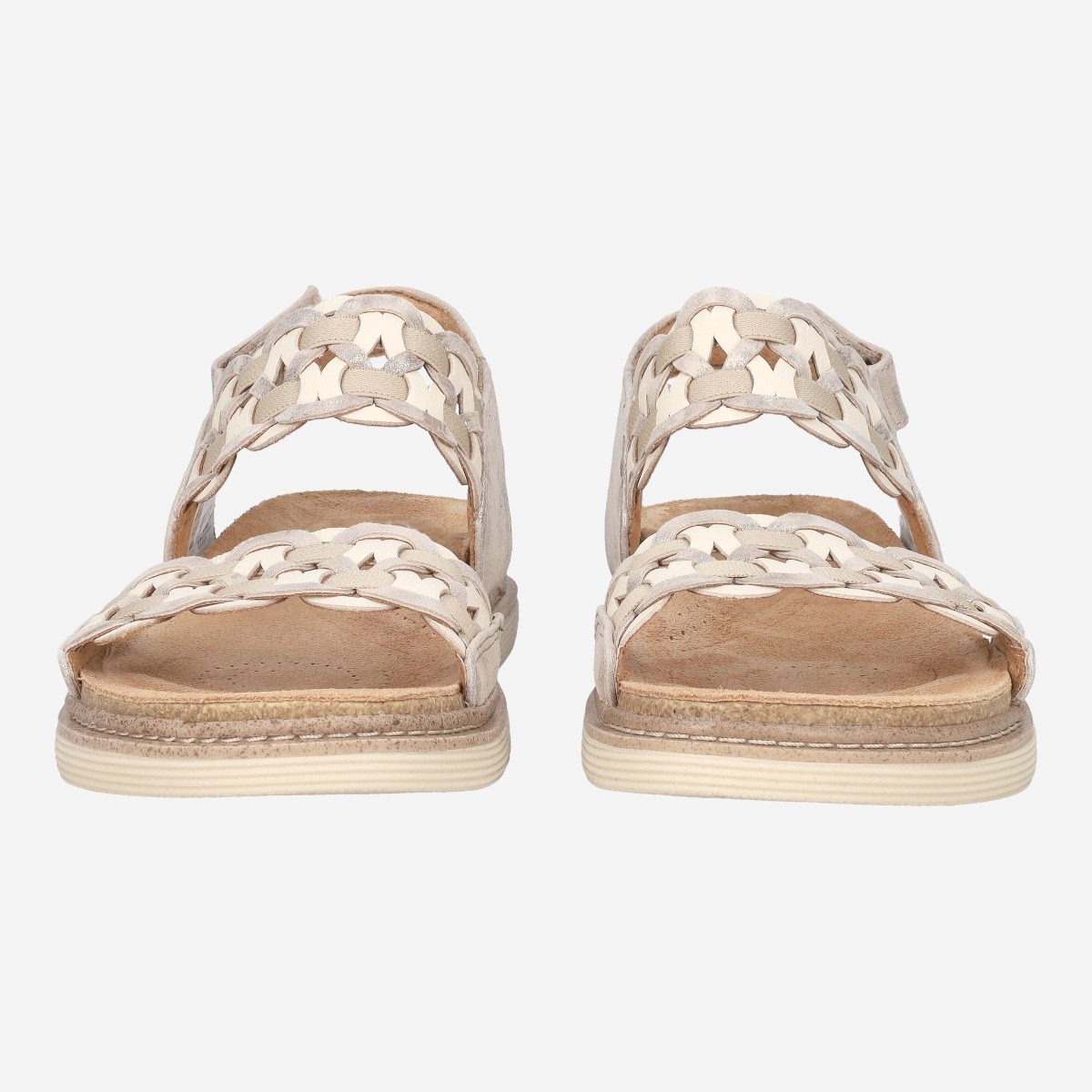 Clarks Clarks Arwell Glide 26181410 4, Sandaletten, Silber, Damen Sandalette