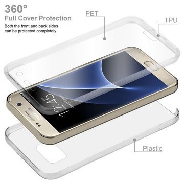 Cadorabo Handyhülle Samsung Galaxy S7 Samsung Galaxy S7, Flexible Case Handy Schutzhülle - Hülle - Back Cover 360° Grad