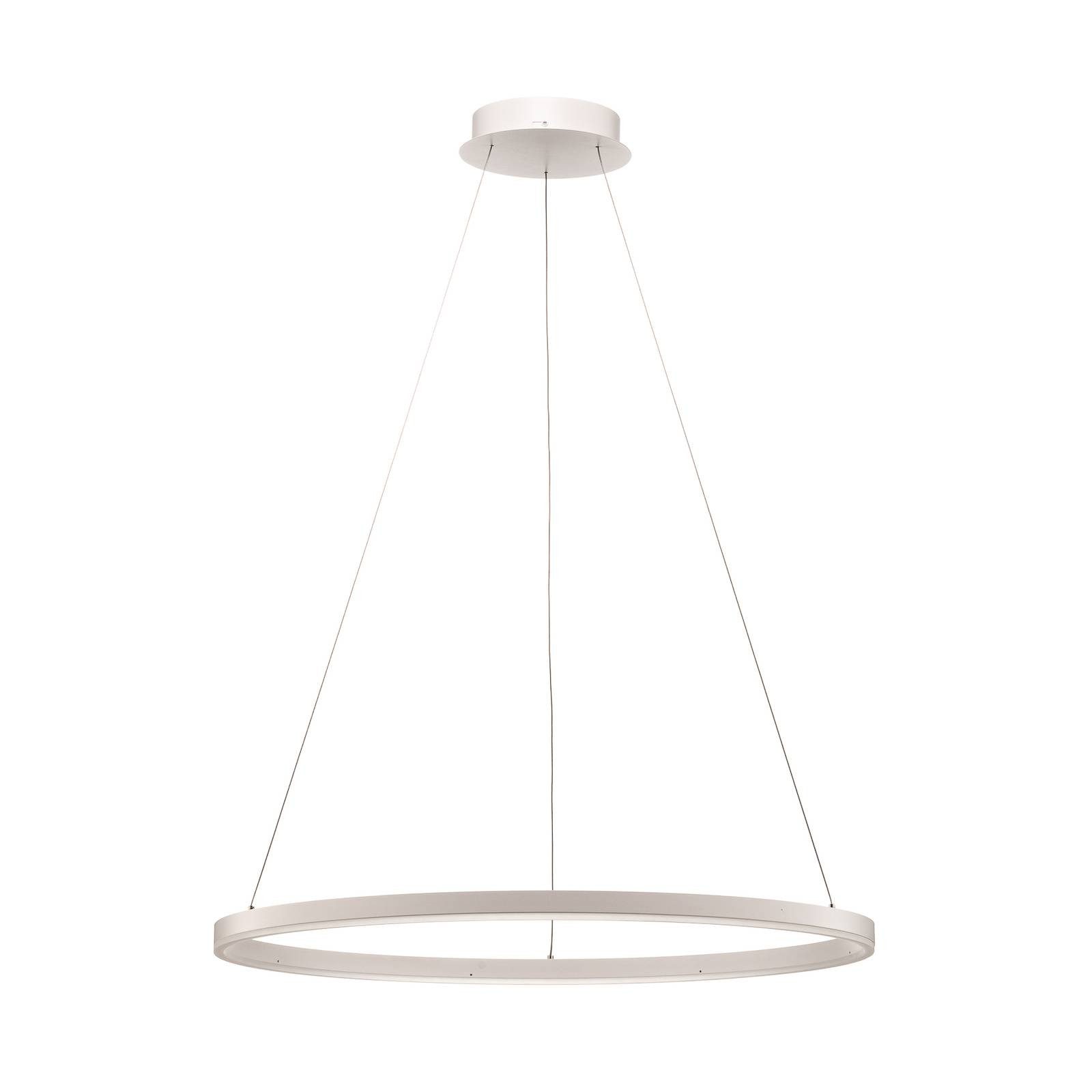 Arcchio Hängeleuchte Albiona, LED, Metall, Weiß warmweiß IP20, LED 46,8 W gesamt, warmweiß