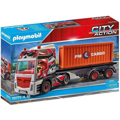 Playmobil® Spielzeug-Auto PLAYMOBIL® 70771 LKW mit Anhänger