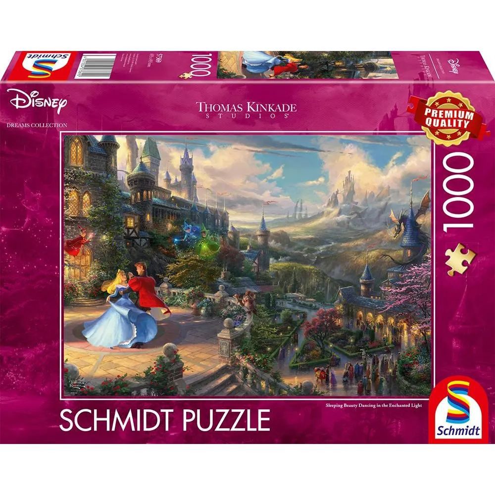 Schmidt Spiele Puzzle Disney, Sleeping Beauty Dancing in The Enchanted Light, 1000 Puzzleteile