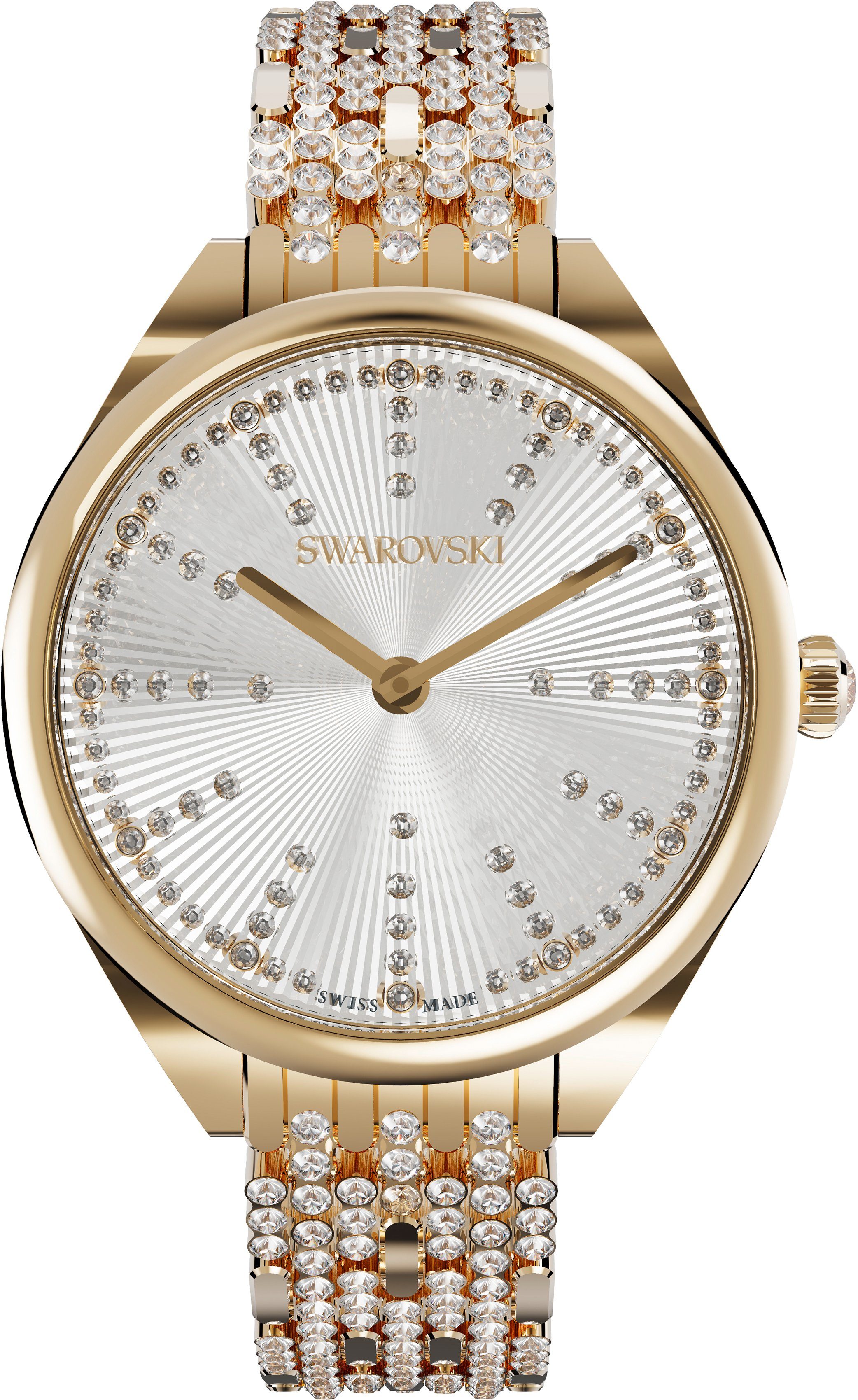 gold Swarovski Uhr ATTRACT, 5610484 Schweizer