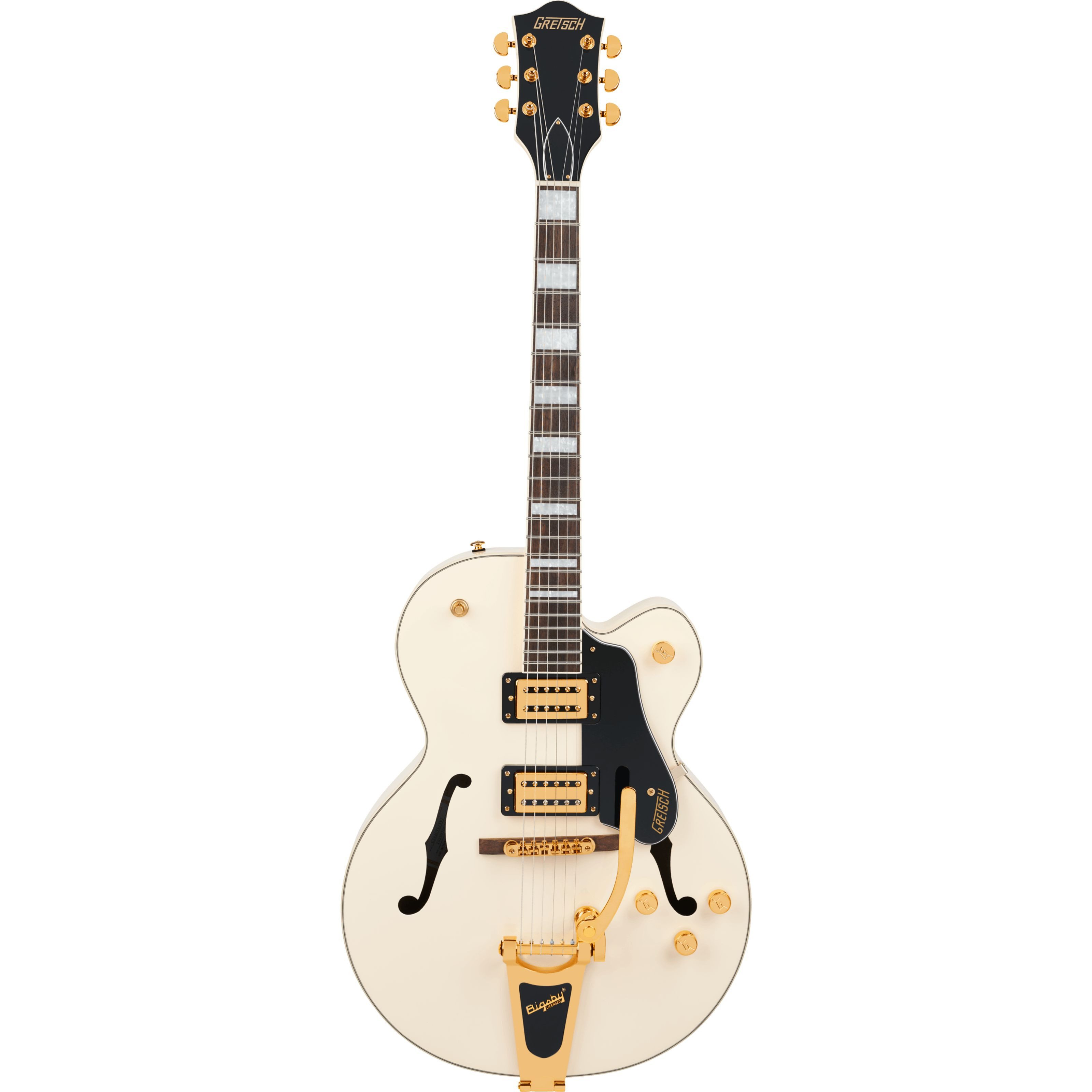 Gretsch Halbakustik-Gitarre, Halb-Akustik Gitarren, Semi Hollow-Modelle, G2420TG Streamliner Hollow Body with Bigsby Vintage White -