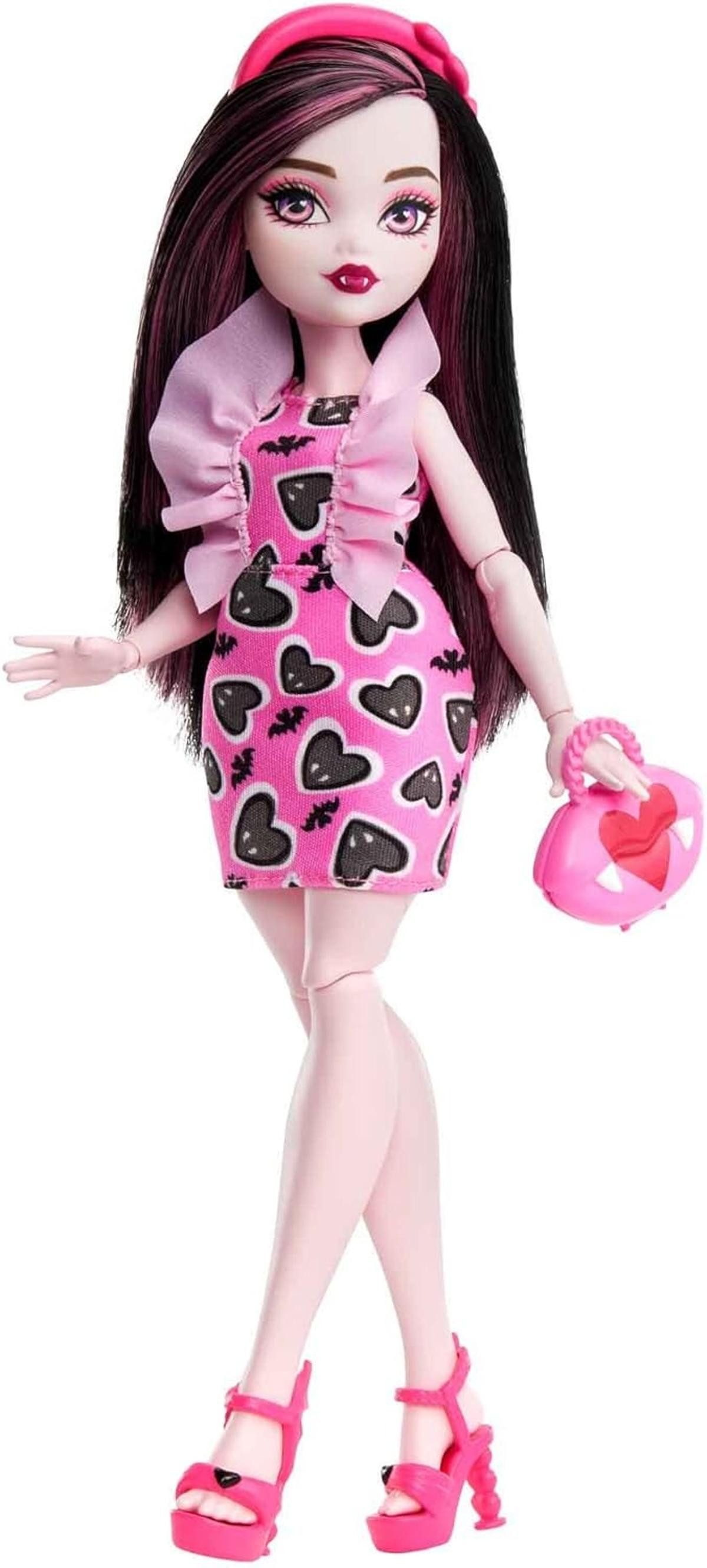 Monster High Biegepuppe Monster High Draculaura-Puppe flexiblen Gelenken ab 4 Jahren