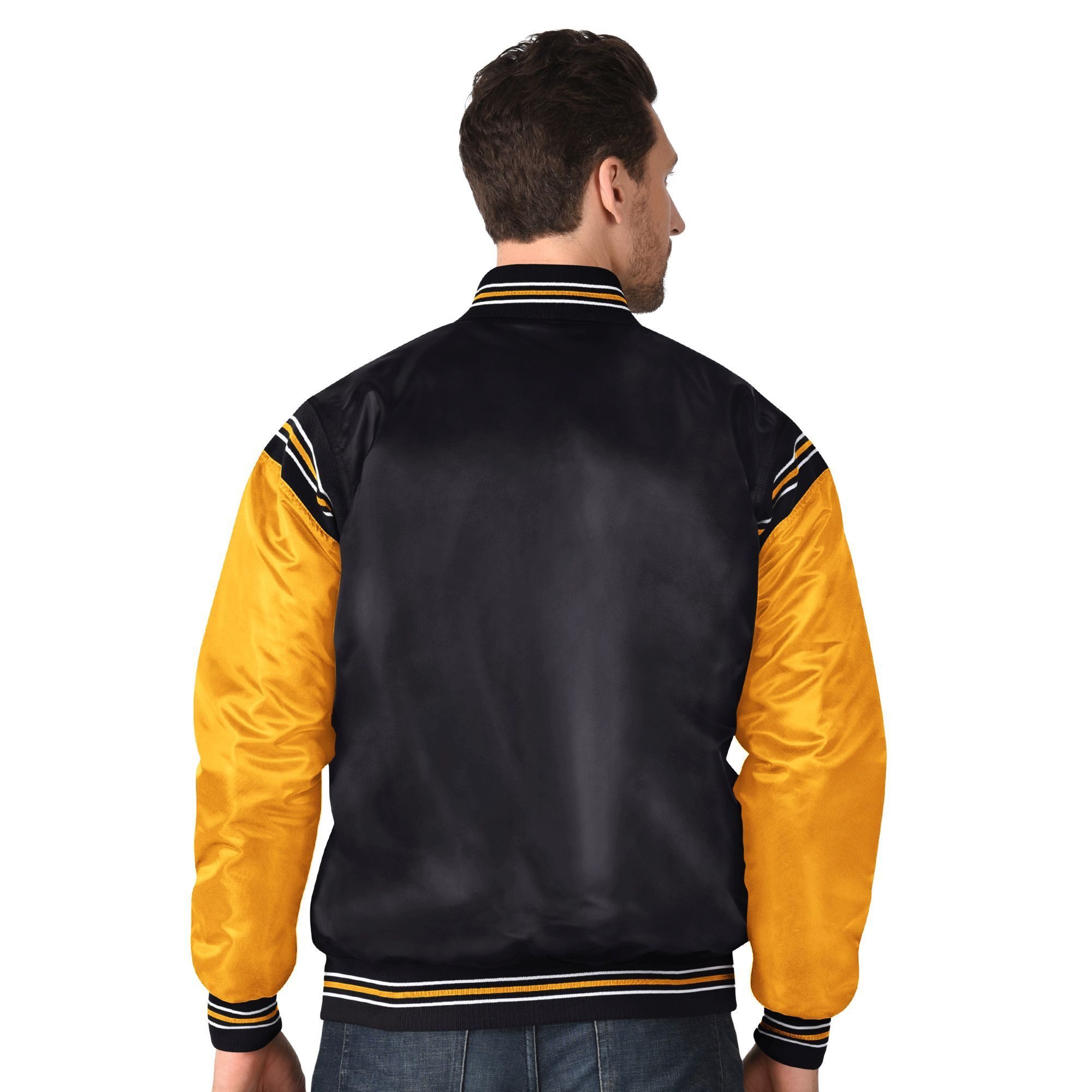 Starter Bomberjacke Starter Jacke Boston Bruins Starter Satin Varsity