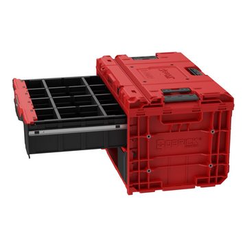 QBRICK System Werkzeugkoffer ONE Drawer 2 Toolbox 2.0 RED Ultra HD Custom Schubladen Werkzeugbox