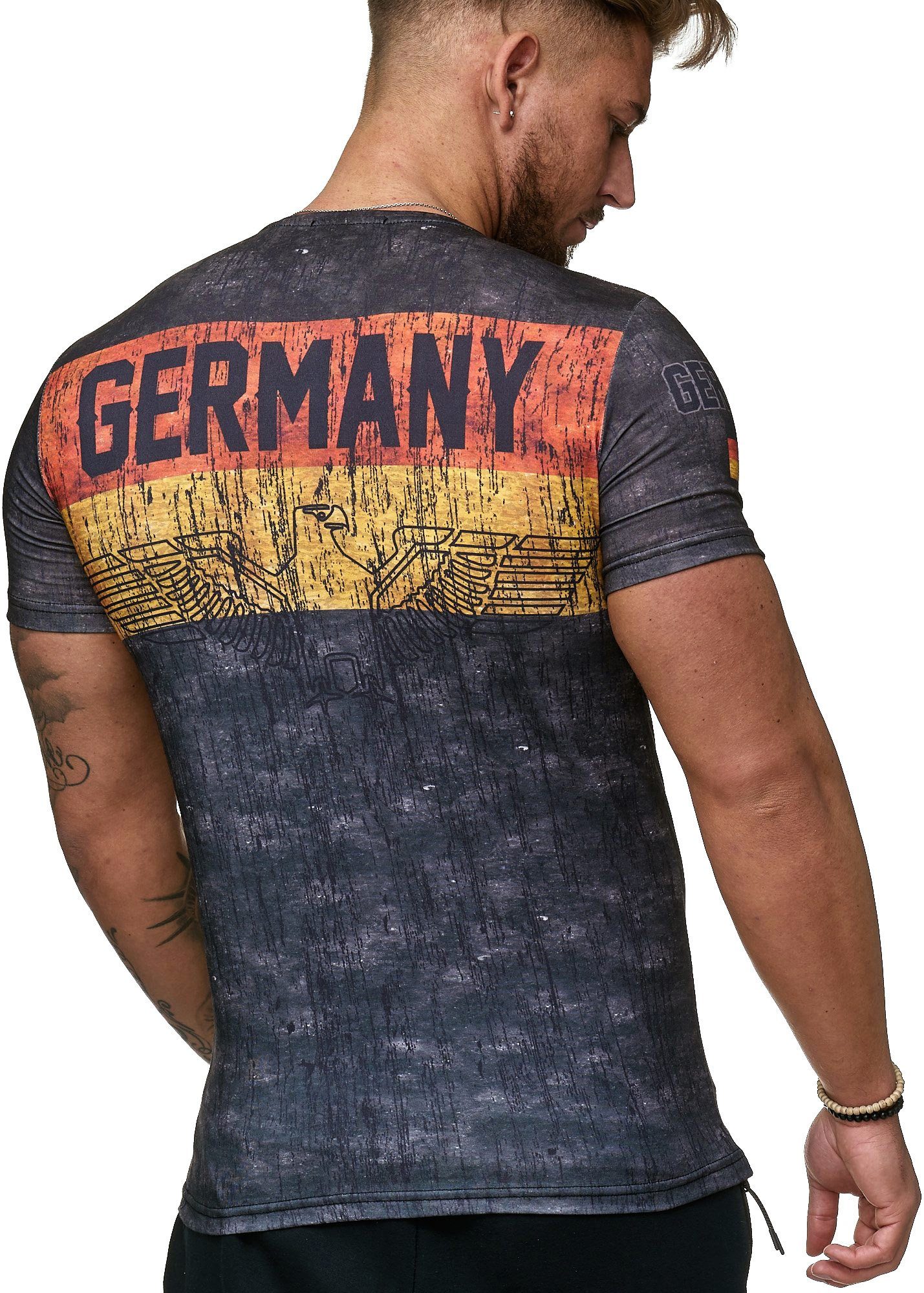 (1-tlg) WM Shirt Germany Code47 T-Shirt Deutschland