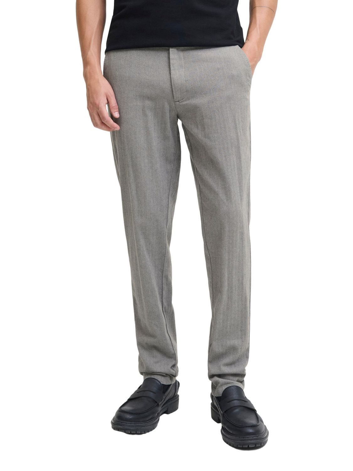 12279659 Grey Melange HERRINGBONE