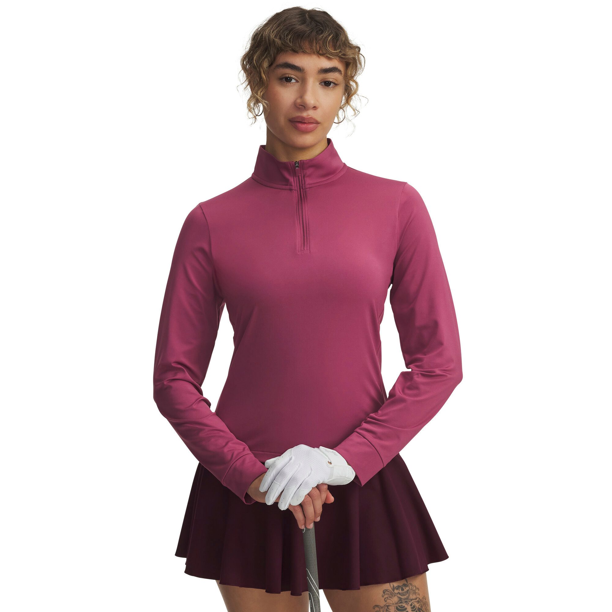 Under Armour® Langarmshirt Under Armour Damen Langarmshirt Drive 1/4 Zip 6003797
