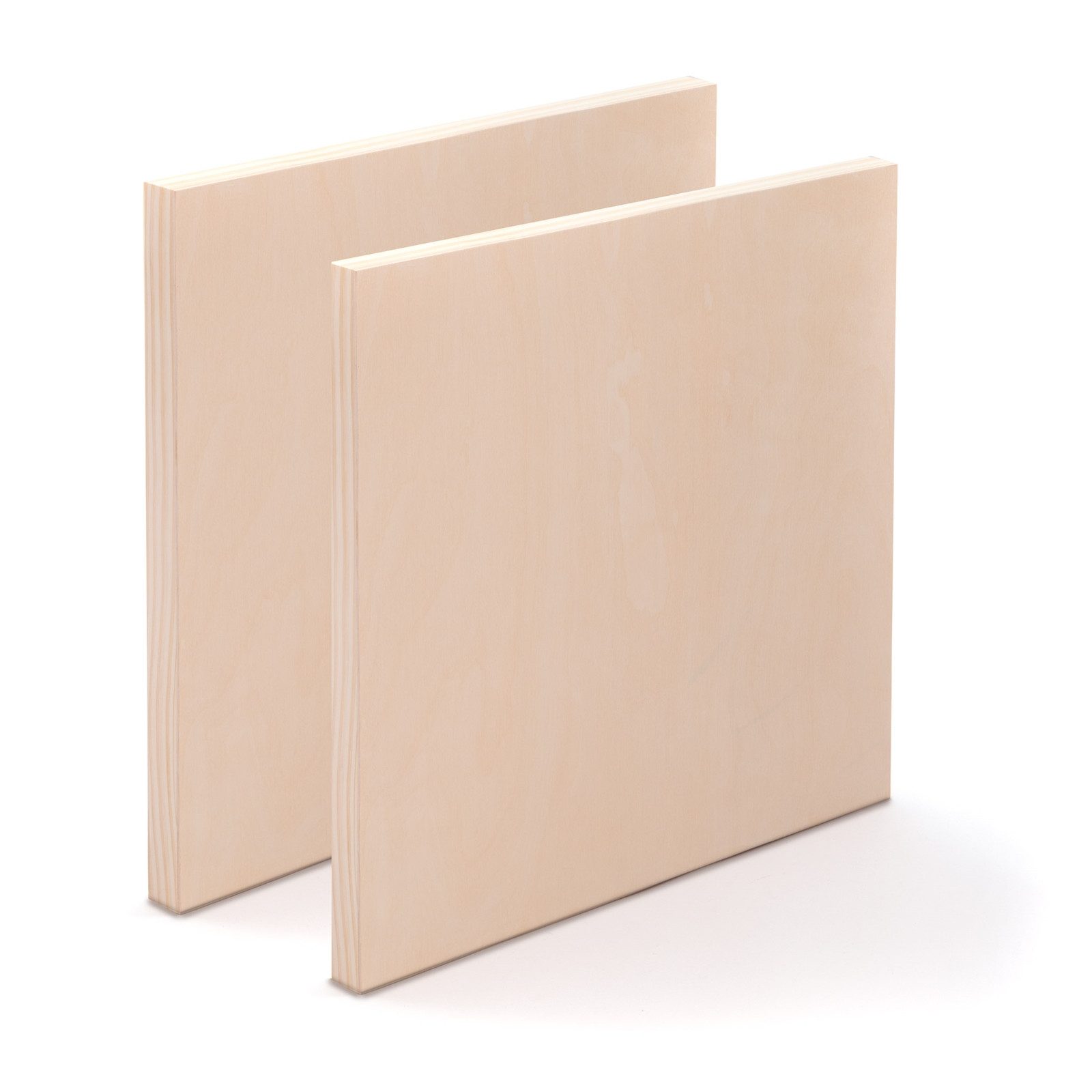 Art Star Keilrahmen 2x HOLZ Malgrund 80x80 cm, Birkenholz Leinwand, bemalbarer Keilrahmen, Malfertig. Einfach auspacken und loslegen.