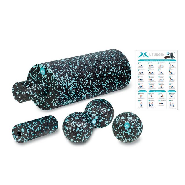 Genius Massagegerät Genius Sports Faszienrollen, 5tlg. Massageroller Massageball Fußroller