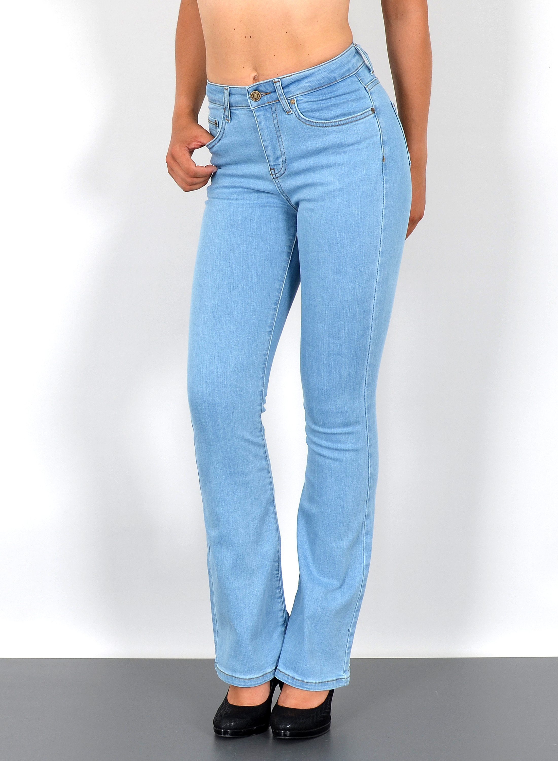 ESRA Bootcut-Jeans Bootcut Jeans Damen High günstig online kaufen