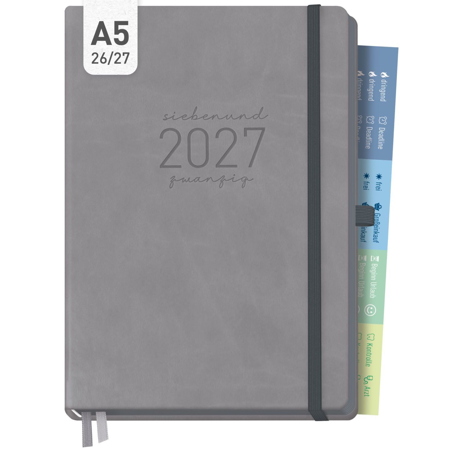 Häfft Terminkalender Chäff-Timer Deluxe 2026/2027 / 17 Monate / A5