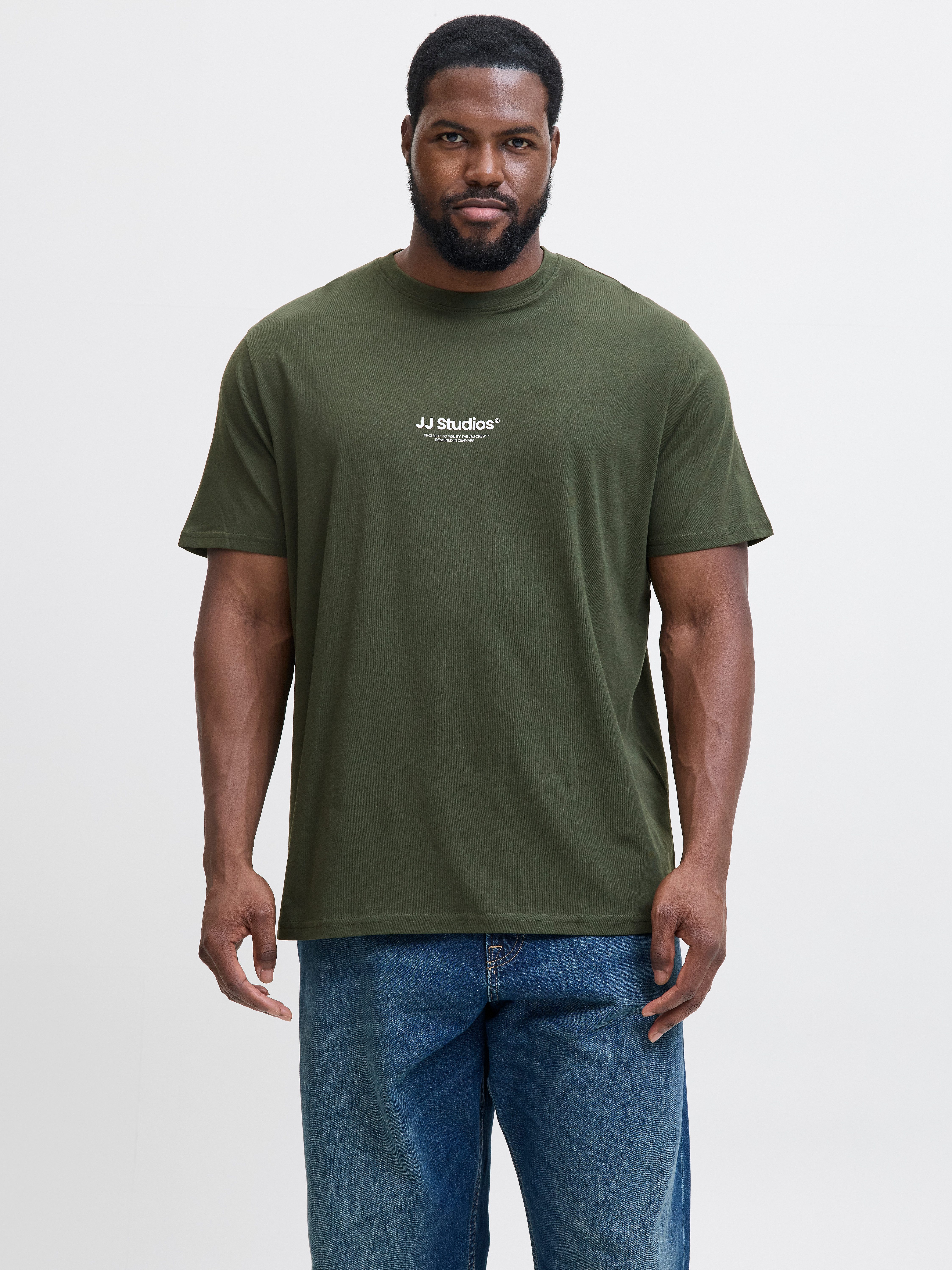 Jack & Jones PlusSize T-Shirt JJESOHO TEE SS CREW NECK NOOS PLS mit Logobra günstig online kaufen