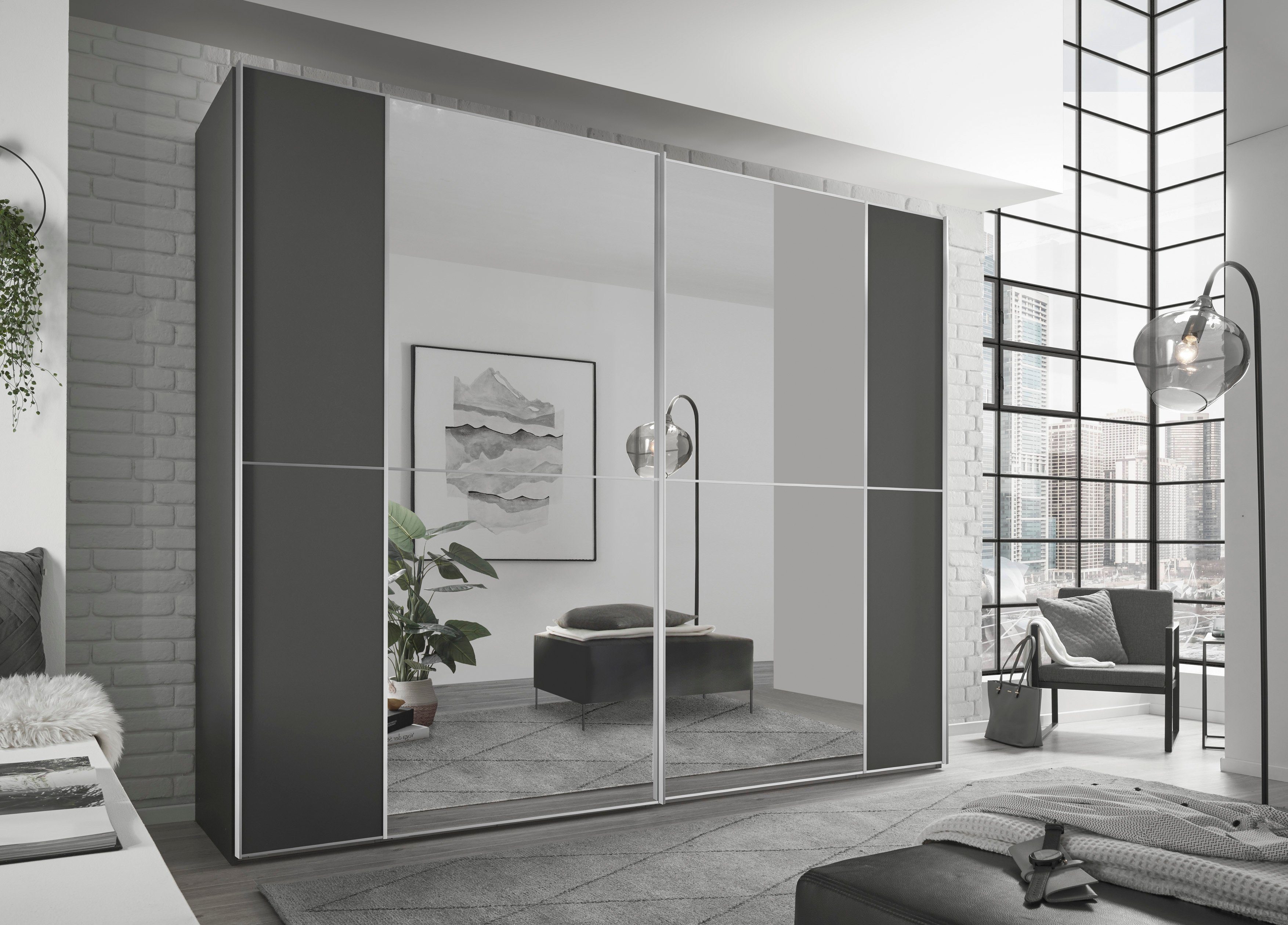 STAUD Schwebetürenschrank Sonett 220, Made in Germany mit vier verschiedenen Ausstattungsvarianten